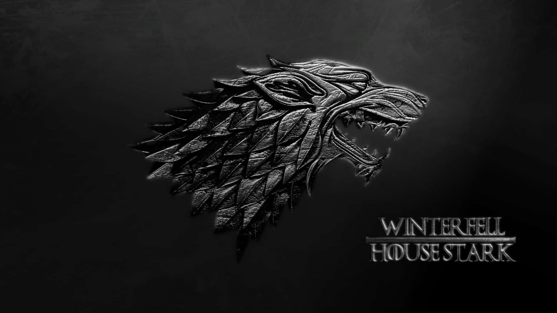 Silwer Stark Logo Muurpapier