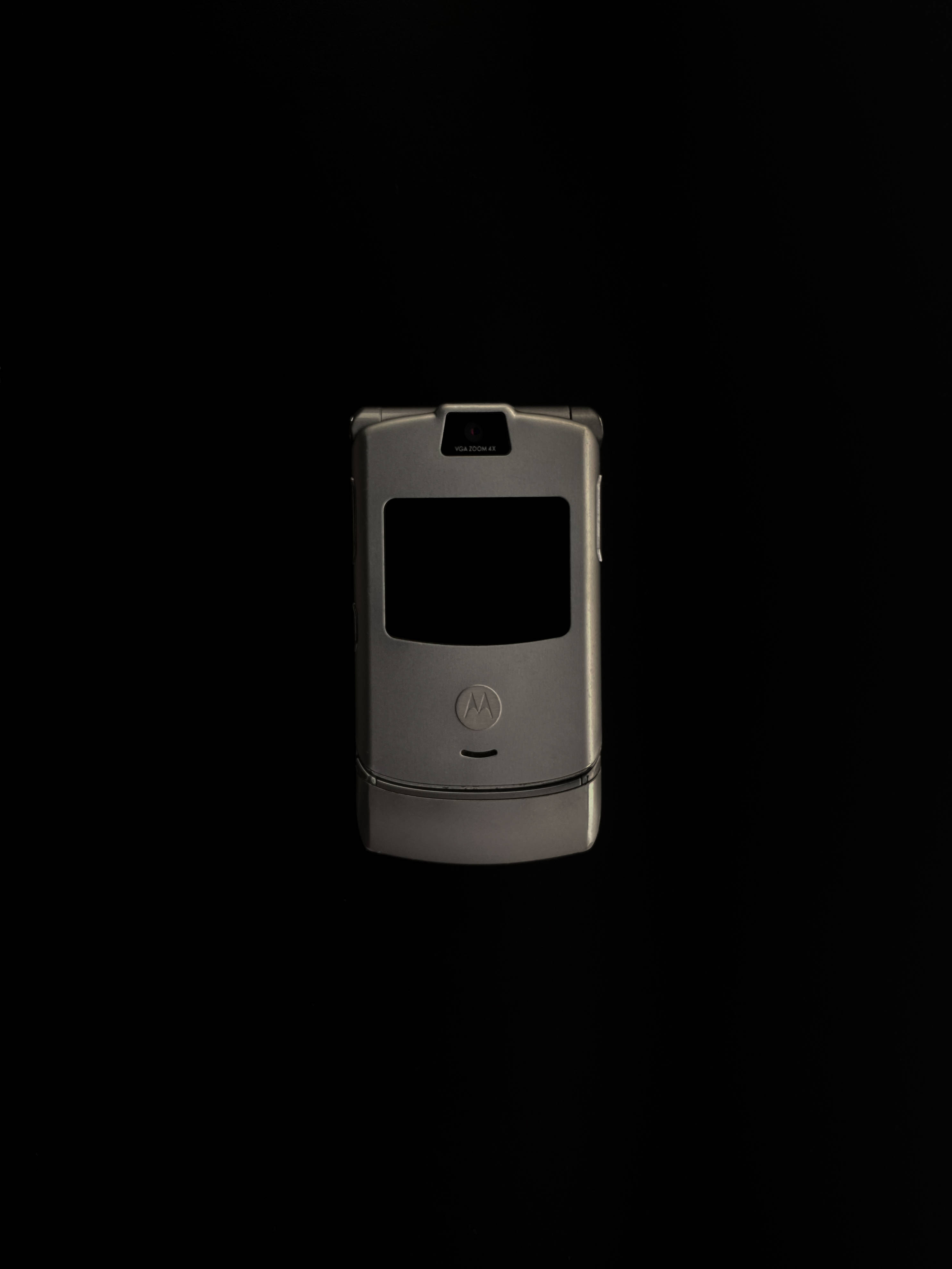 Silwer Swart Flip Motorola Muurpapier