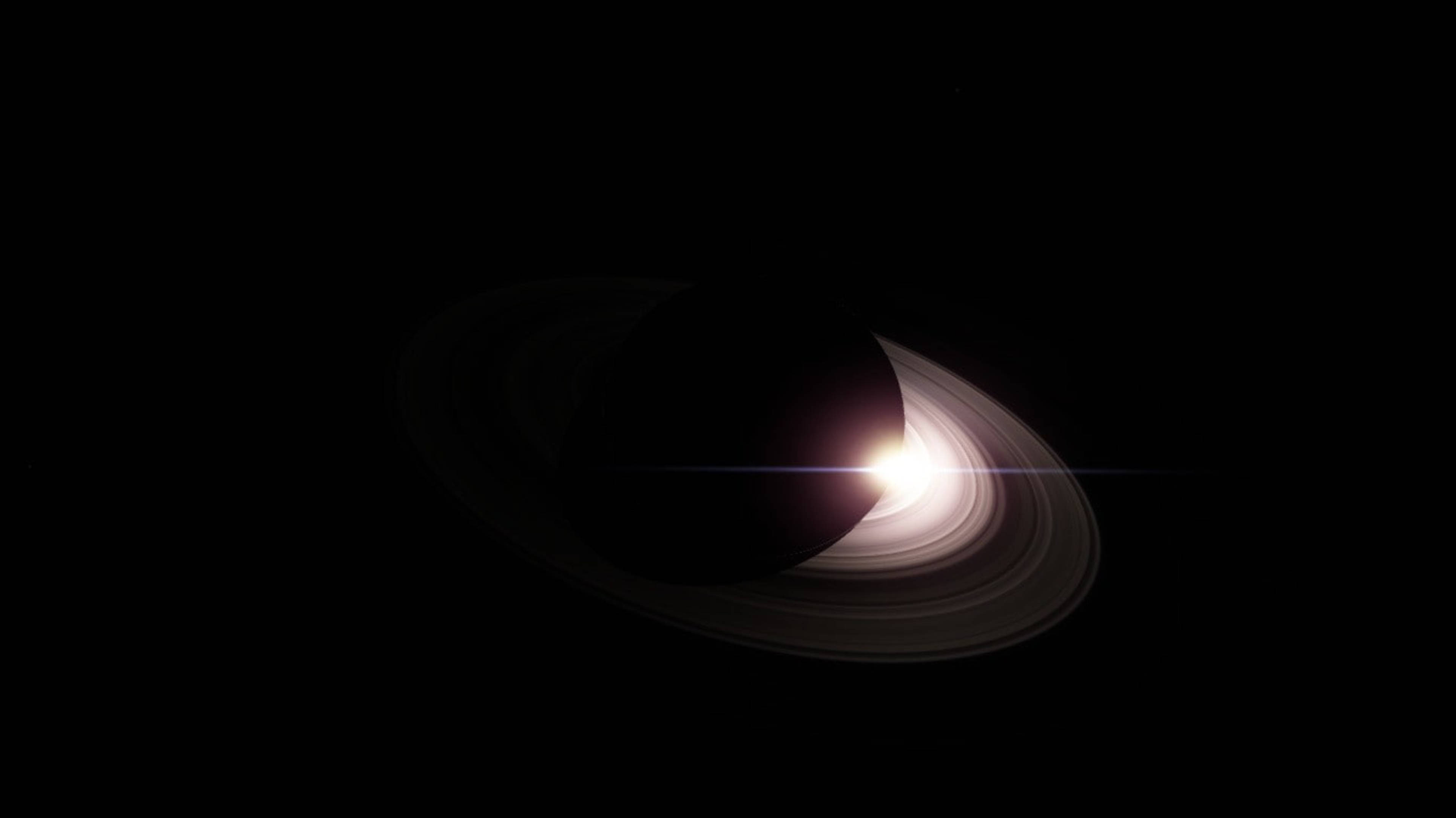 Skaduwee Saturnus 4K Muurpapier