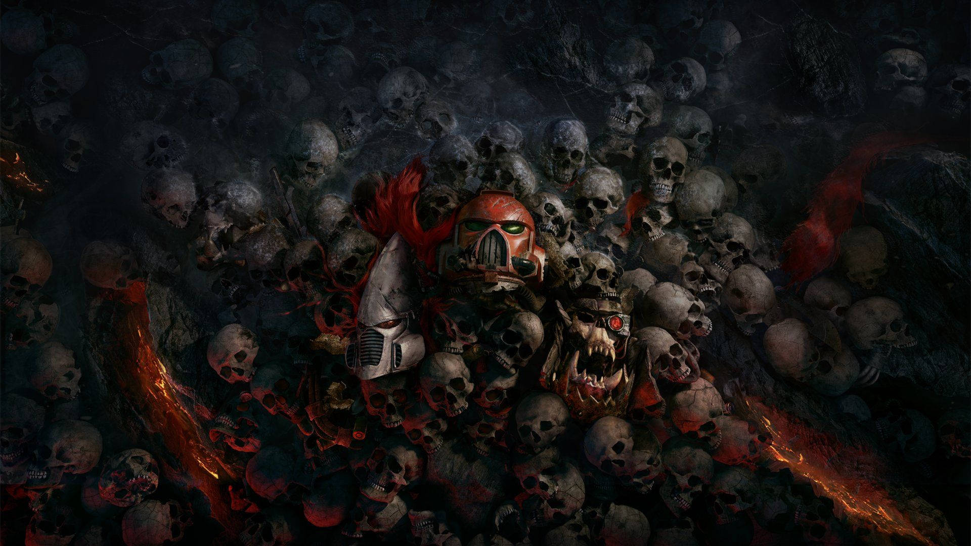 Skedels Warhammer 40000 Dawn Of War Muurpapier