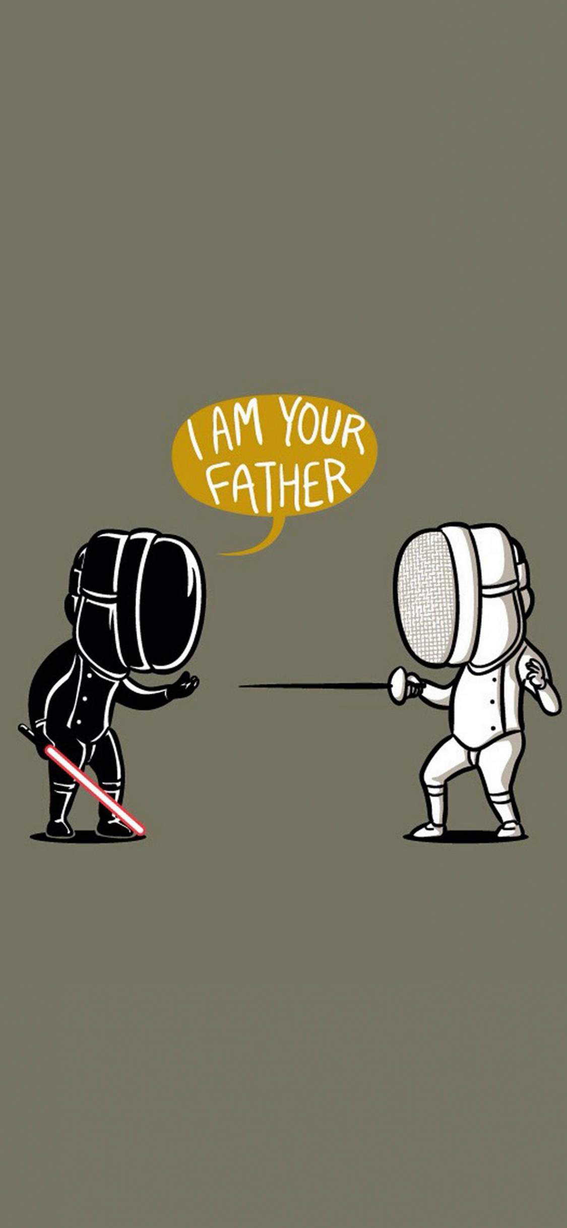 Skermkuns Star Wars Parodie Kuns Muurpapier
