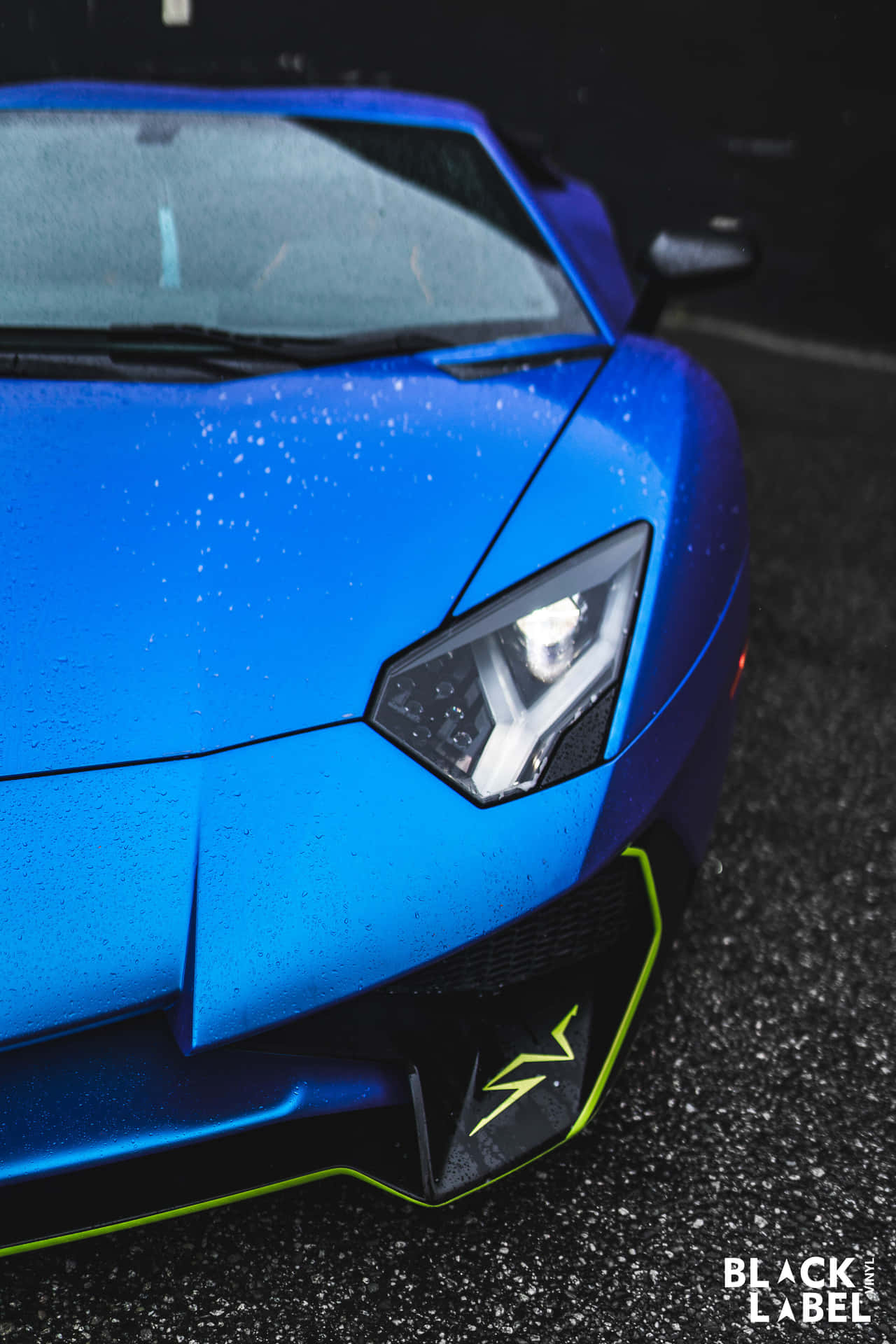 Blou Lamborghini iPhone — Supermotors Muurpapier