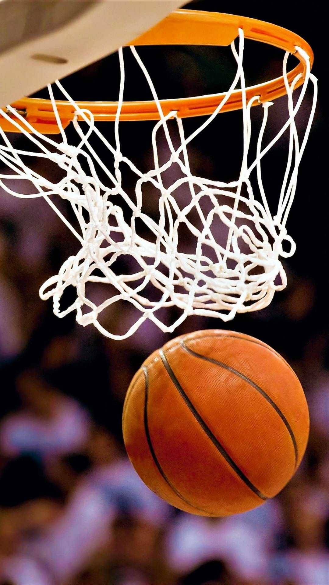 Skiet Ring Koel Basketbal iPhone Muurpapier