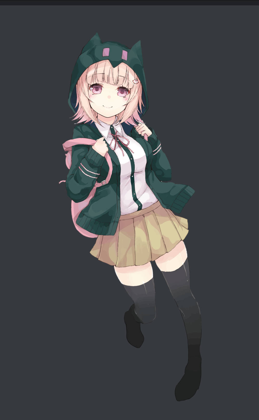 Skoolmeisie Chiaki Nanami Muurpapier