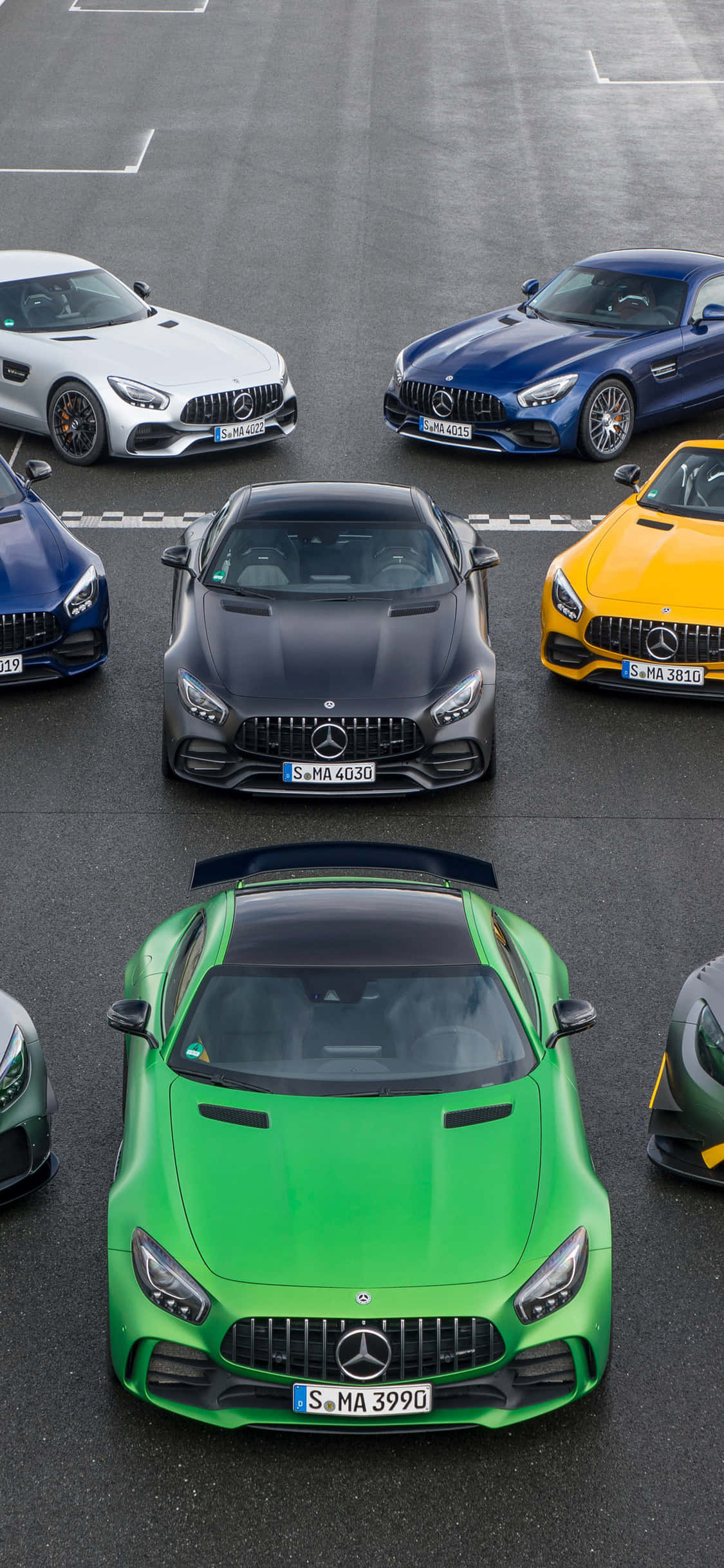 Skoon iPhone X Agtergrond met AMG GT-R Muurpapier