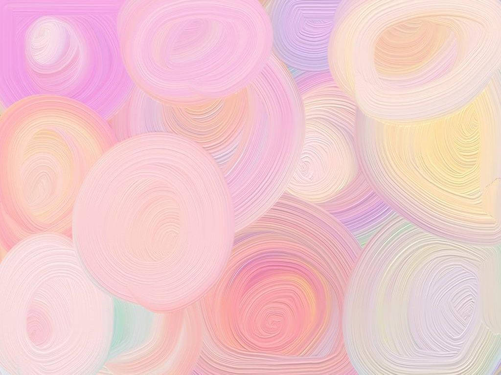 Skoon Pastel Sirkels Muurpapier