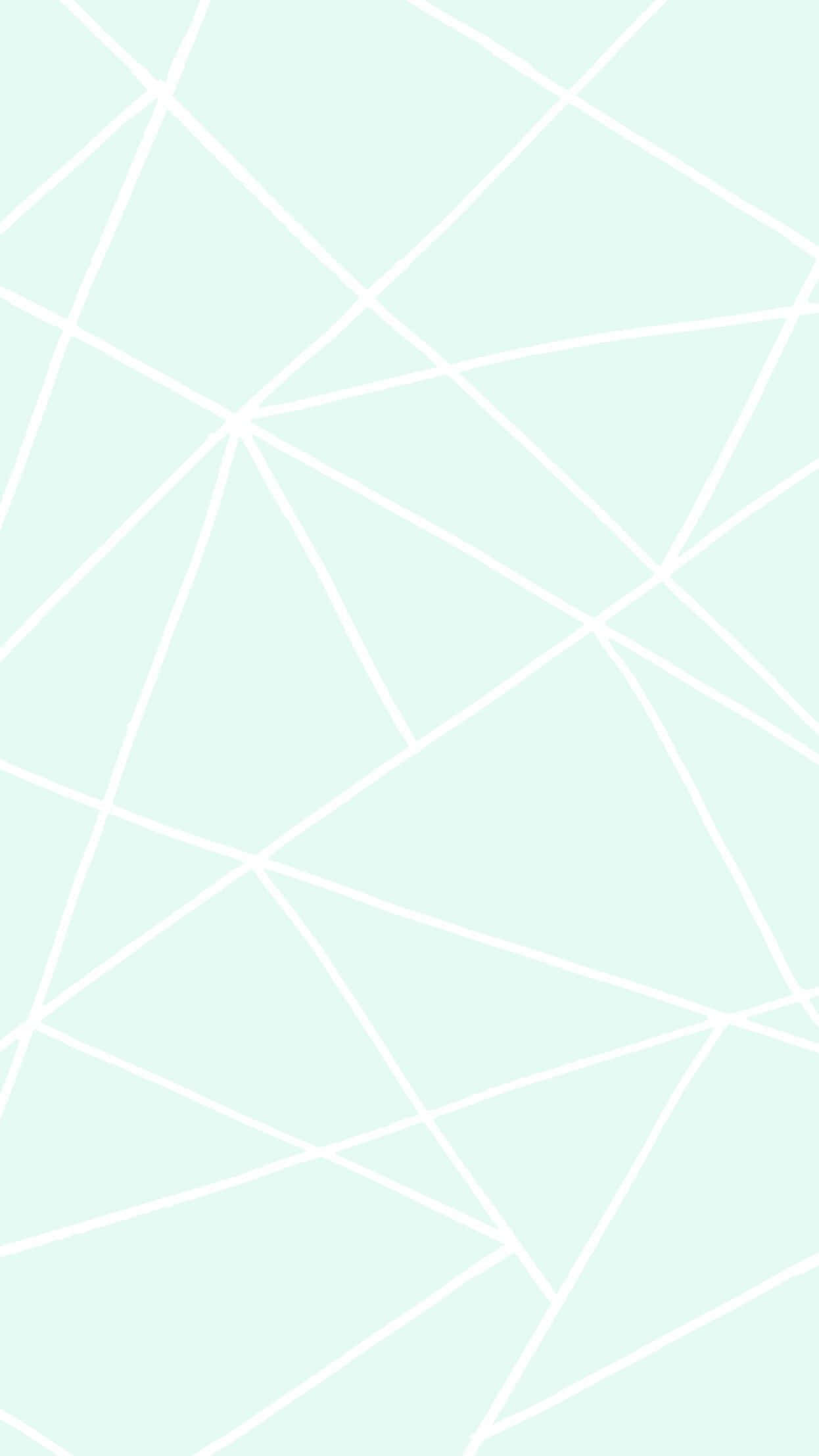 Skoon Pastelgroen Lyne Muurpapier