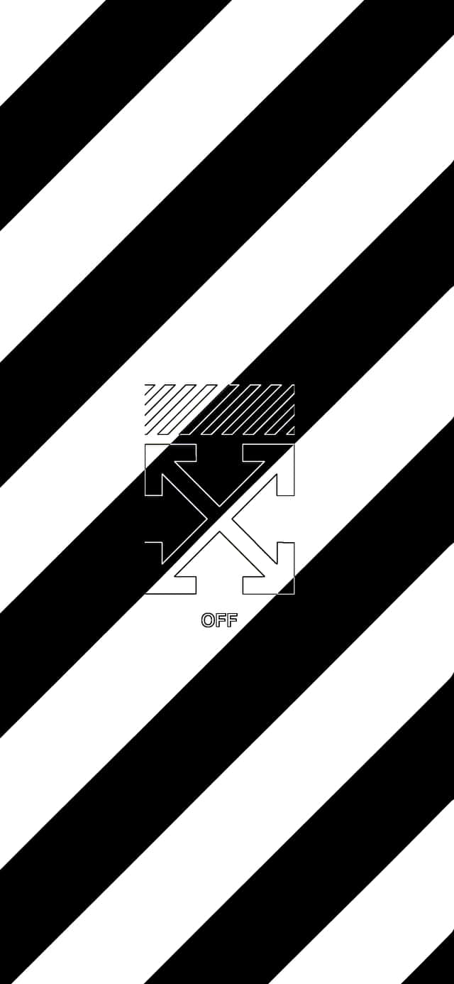 Diagonale Streep Patroon Off White iPhone Muurpapier