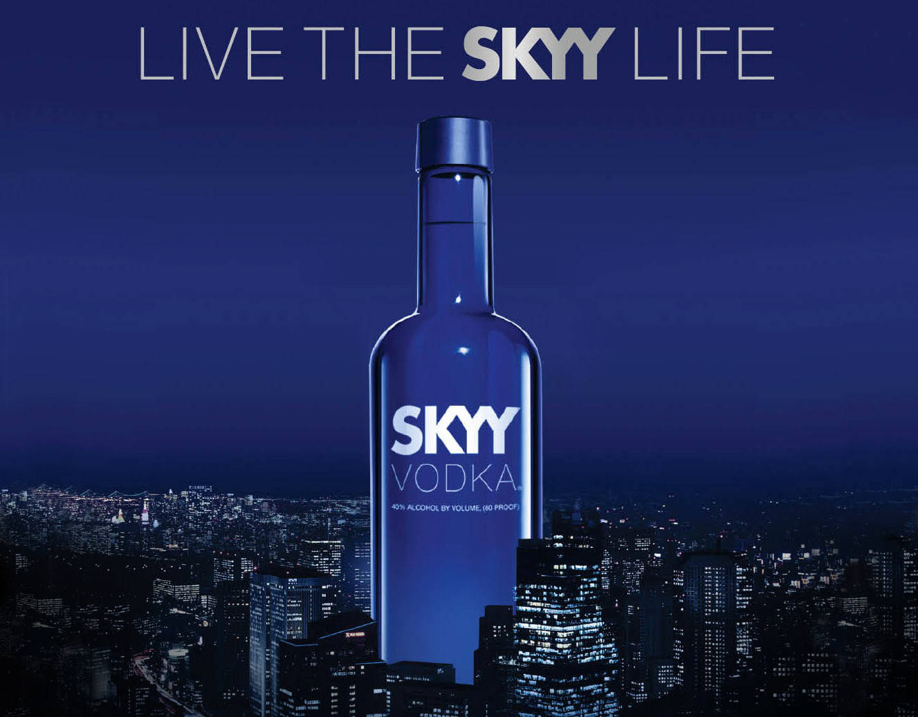 Skyy Vodka Live The Skyy Life Plakkaat Muurpapier
