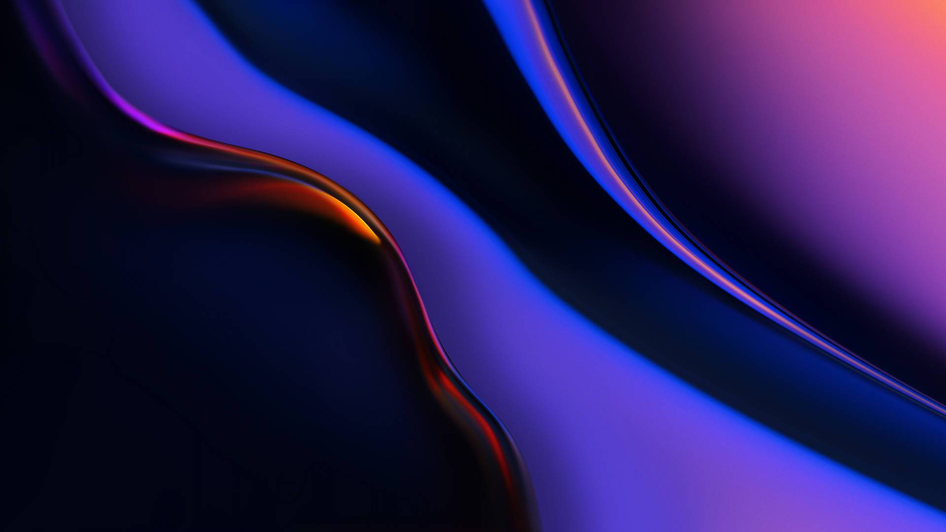 Sleek OnePlus Smartphone op 'n Blou Violet Agtergrond Muurpapier