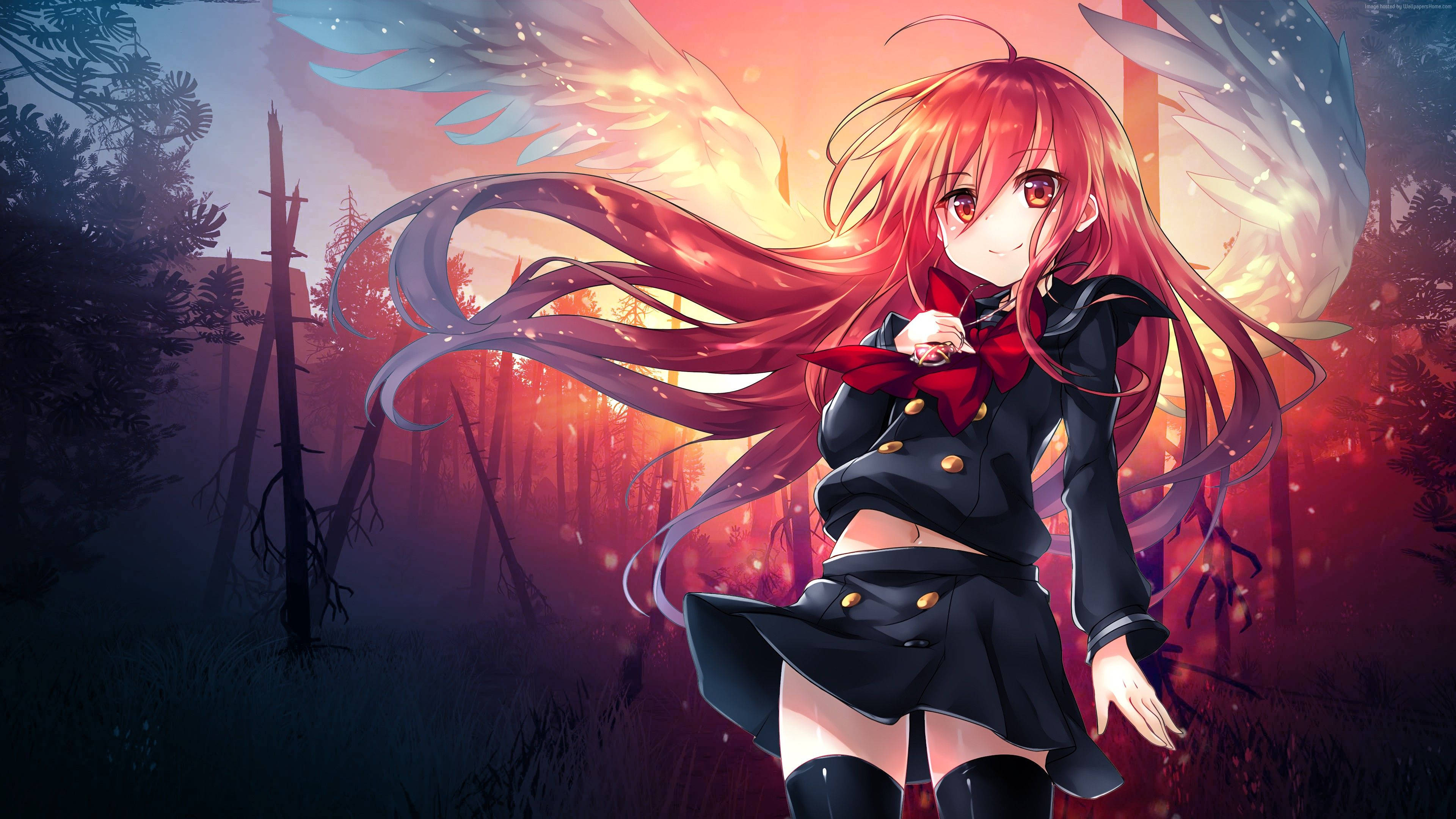Slegte Meisie Anime Shana Vlerke Muurpapier