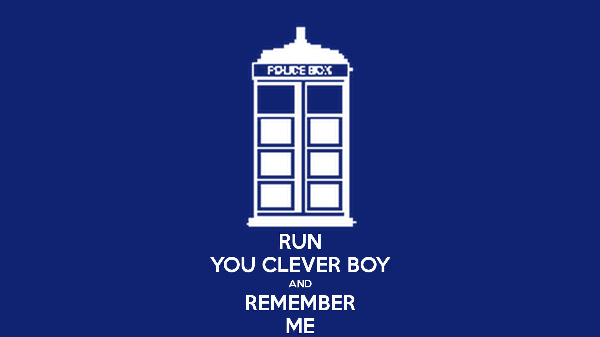 Slimme Doctor Who se Tardis Muurpapier