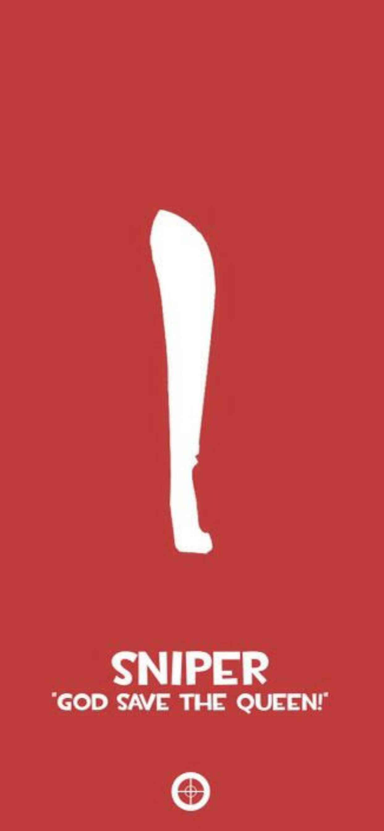 Sluipskutter Logo iPhone Xs Max Team Fortress 2 Agtergrond Muurpapier