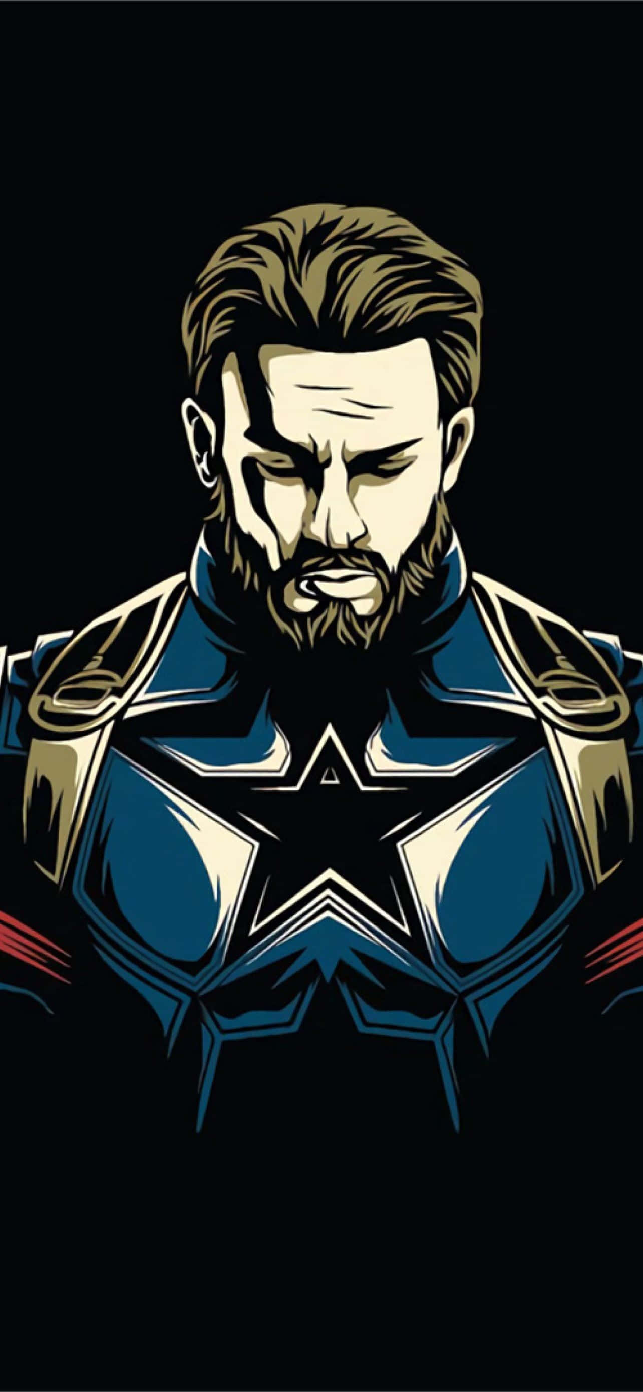 Sluit aan by Captain America in die soeke om koelheid te oorwin Muurpapier