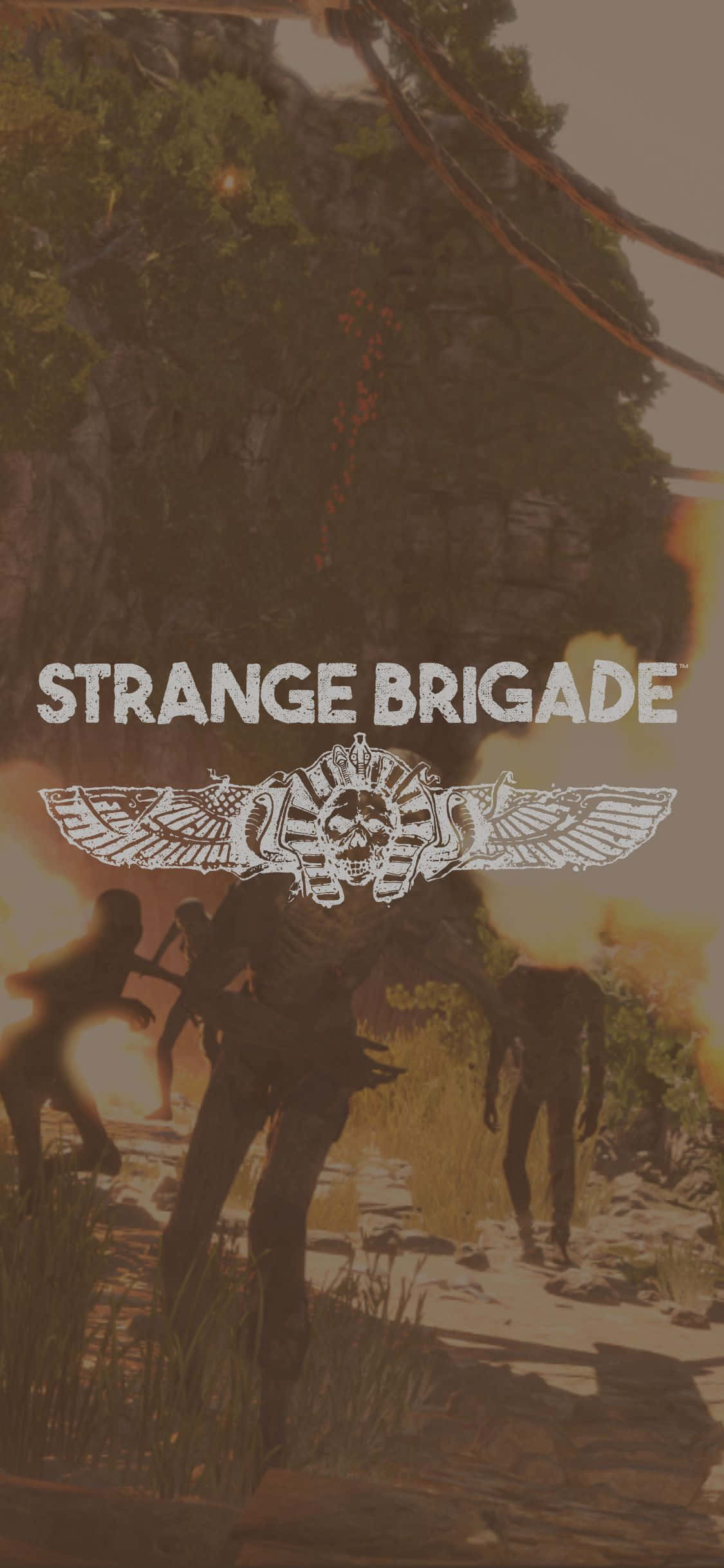 Sluit aan by die Avontuur met die iPhone X Strange Brigade Muurpapier
