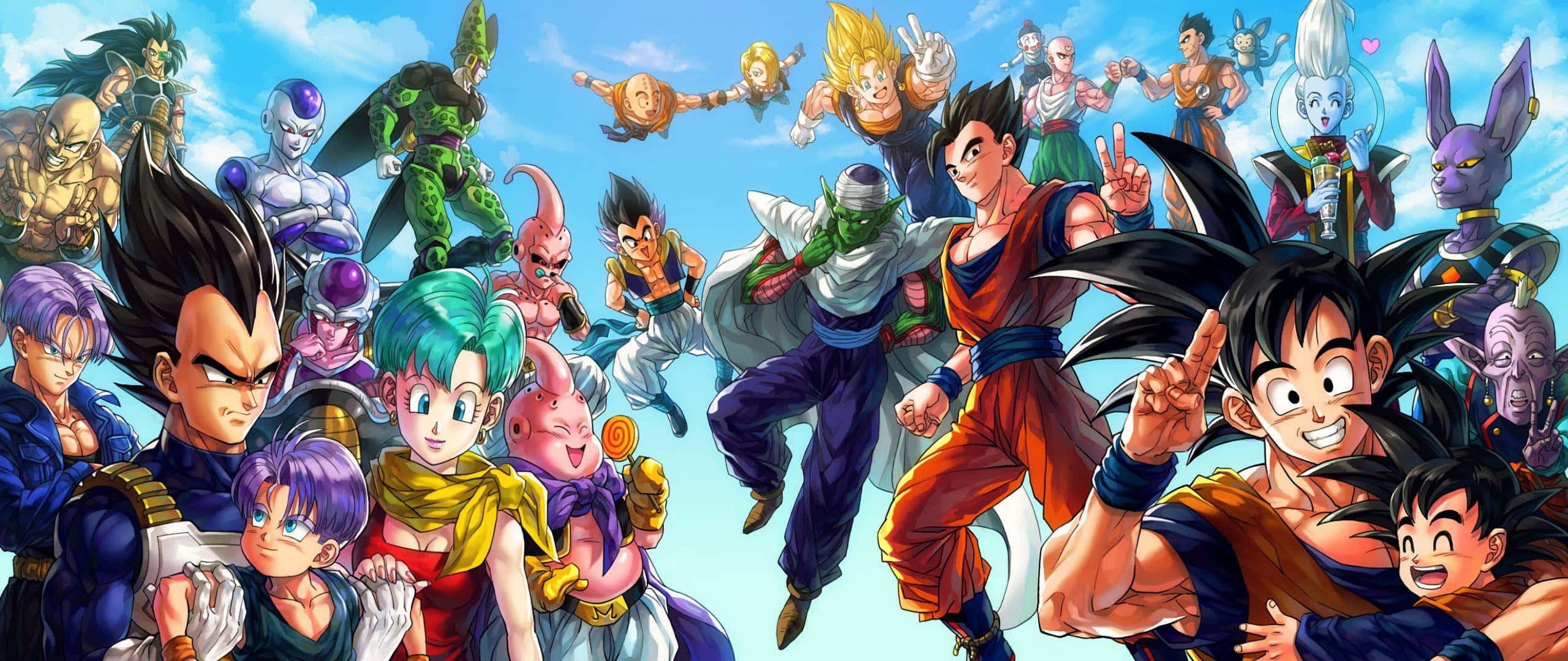 Sluit kragte aan met Goku en die Z-vegters terwyl hulle die heelal beskerm in Dragon Ball Super! Muurpapier