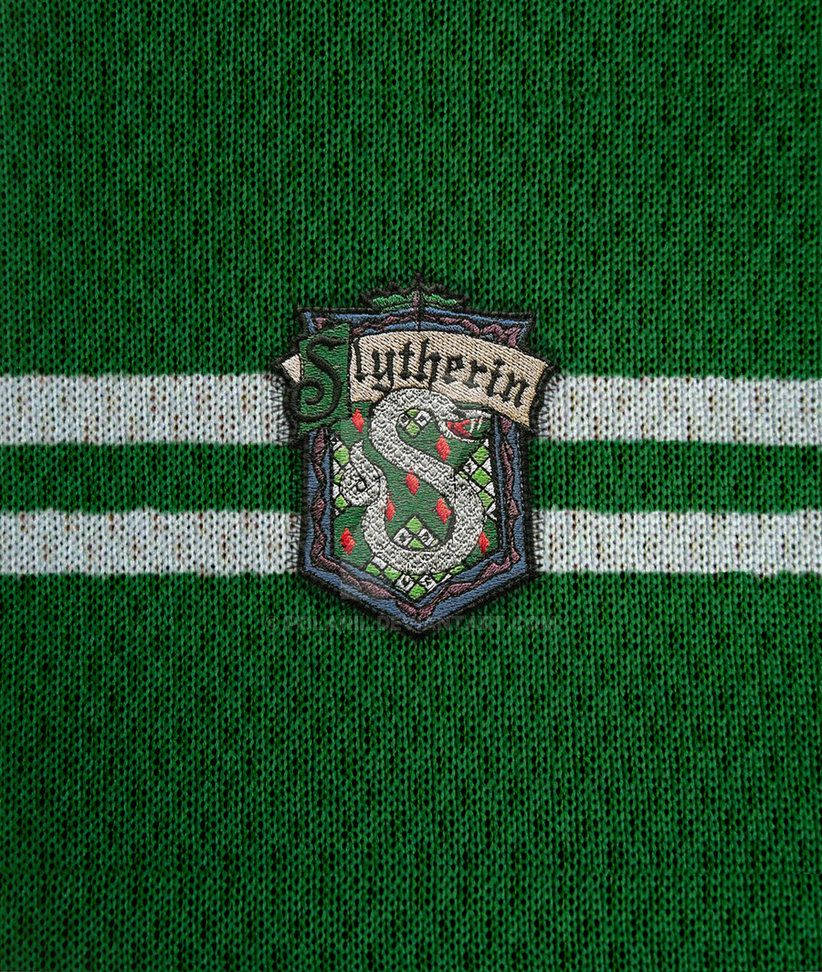 Slytherin Logo Gebreide Stof Muurpapier