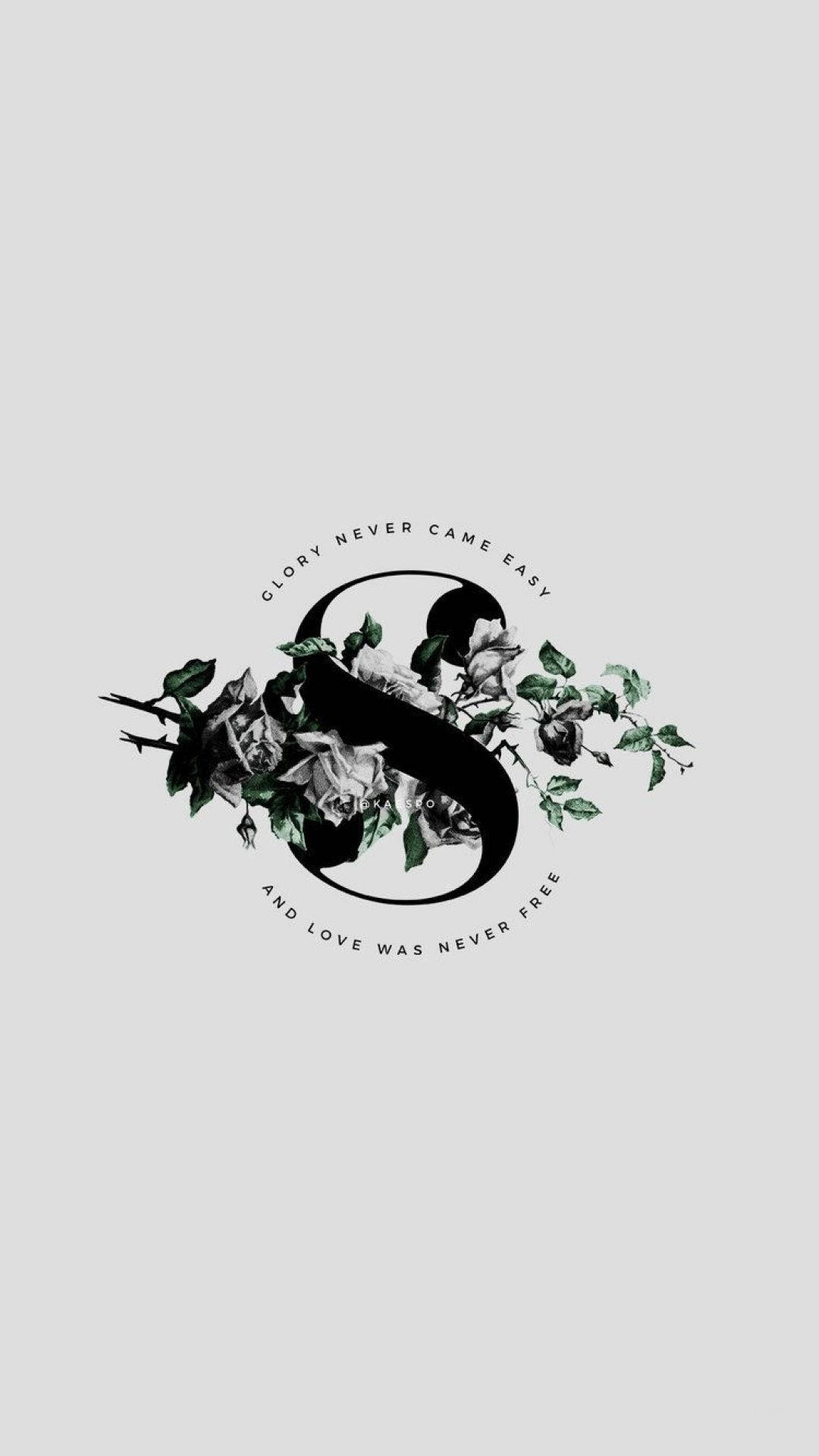 Slytherin Wit Estetiek iPhone Muurpapier