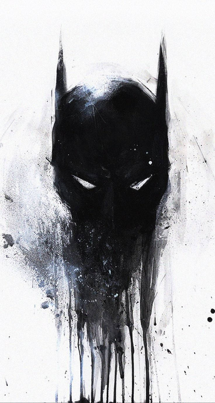 Smeltende Batman skildery agtergrond