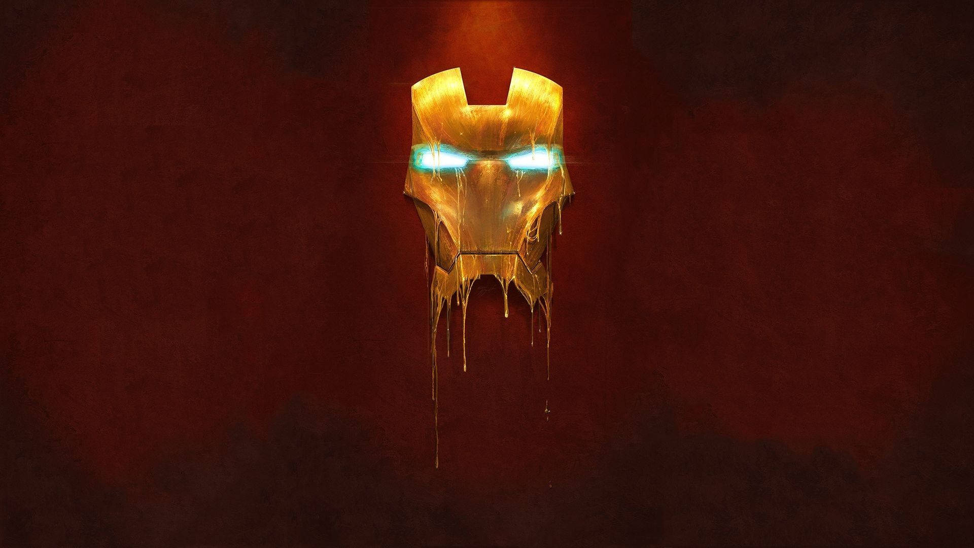 Smeltende Ysterman-masker — Iron Man Muurpapier