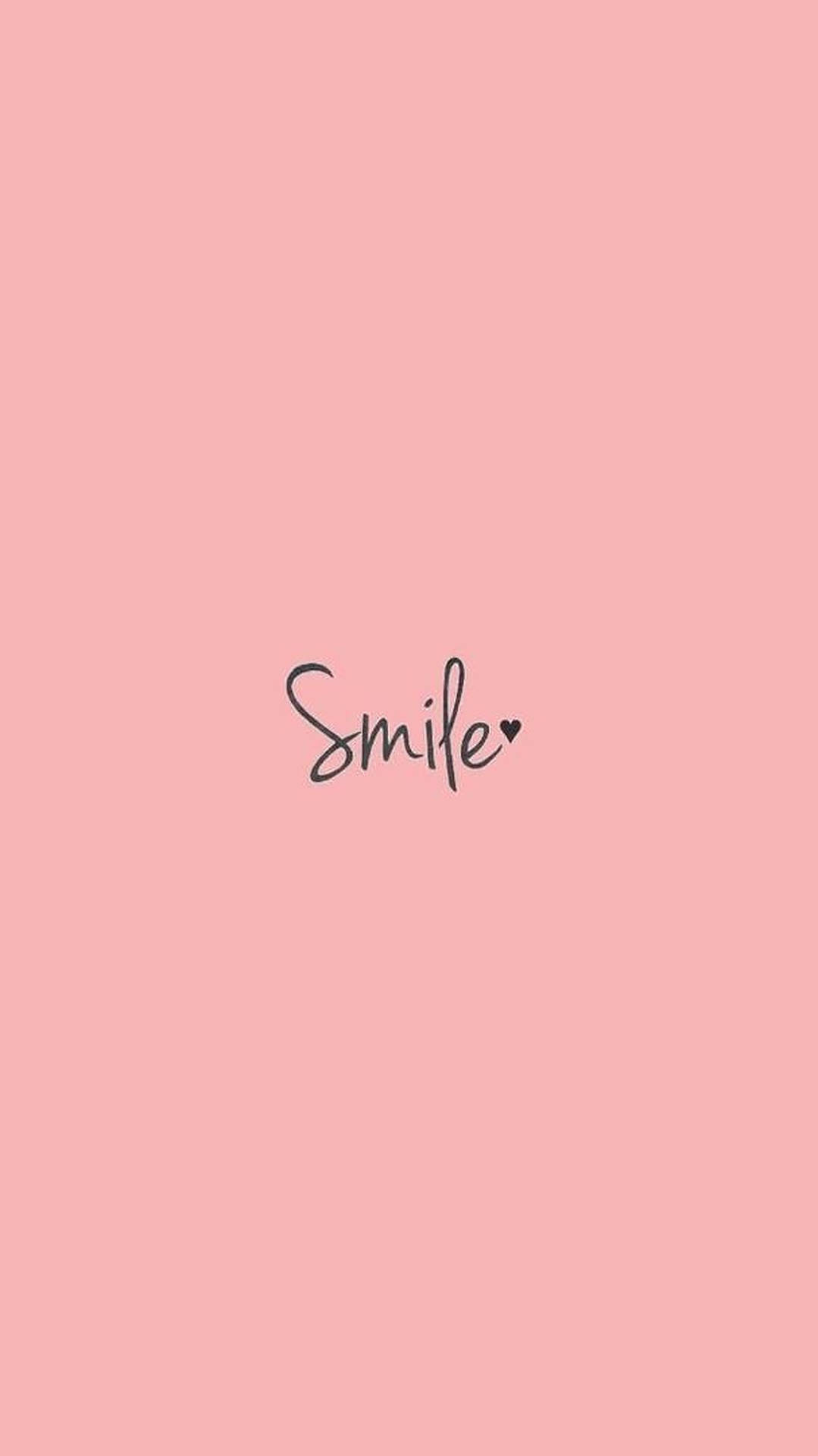 Smile estetiese woord plakpapier — Estetiese woorde Muurpapier
