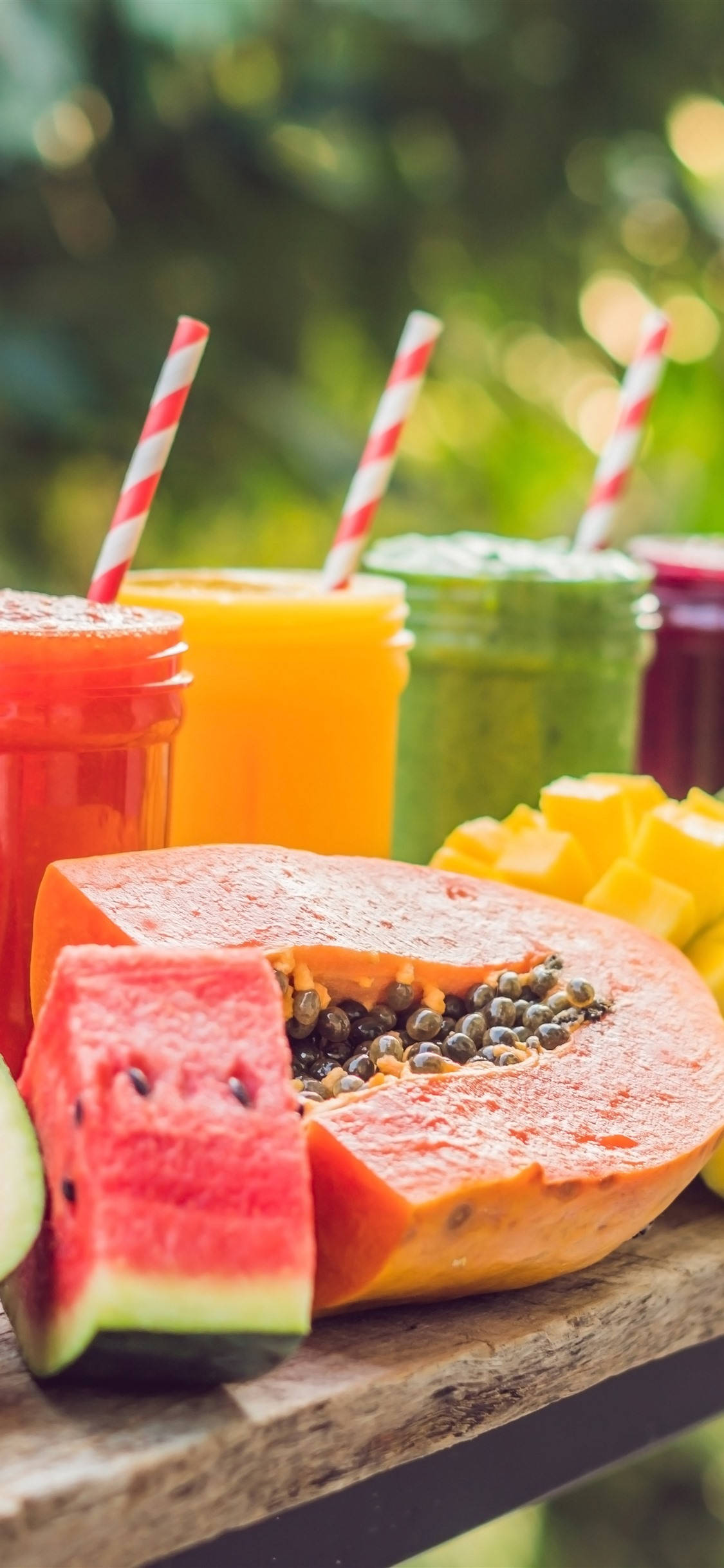 Smoothie Met Vrugte Muurpapier