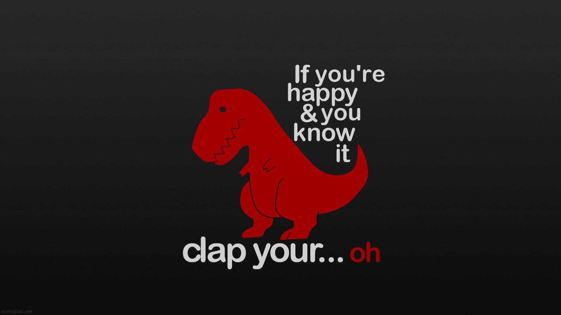 Snaaks Aestetiese T-Rex Klap Muurpapier