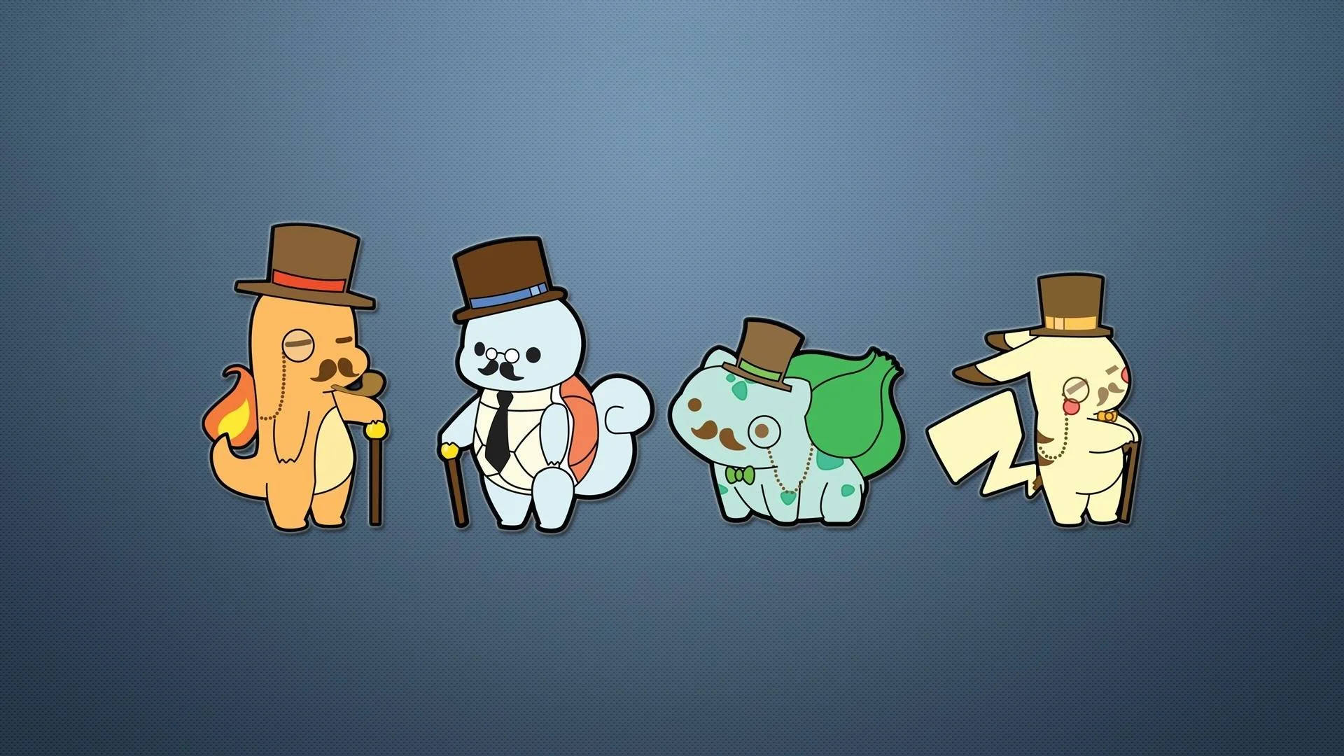 Snaaks Anime Pokemon Aanhangerkuns Muurpapier