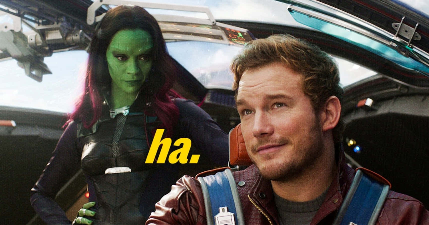 Snaaks Marvel Star-lord- en Gamora-foto Muurpapier