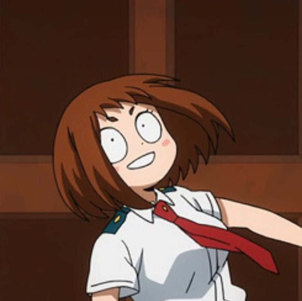 Snaakse Anime Duo Geniet 'n Sorgvrye Oomblik Muurpapier