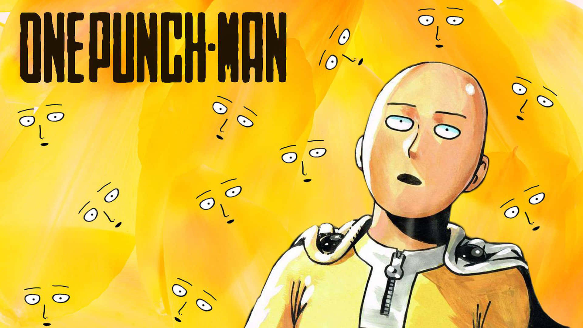 Snaakse Anime Profielfoto One Punch-Man Muurpapier
