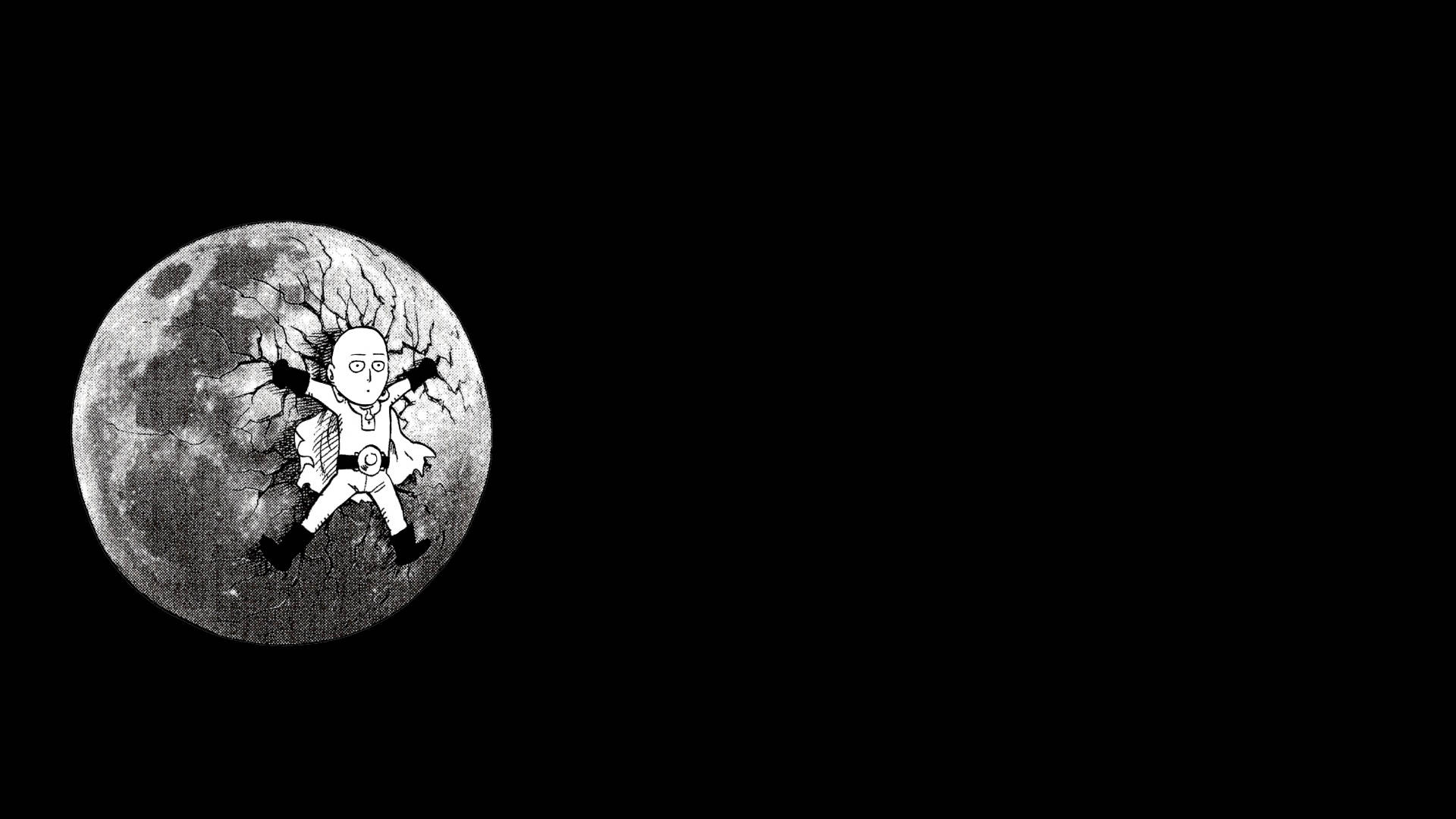 Snaakse Anime Saitama Planeet Aarde Muurpapier