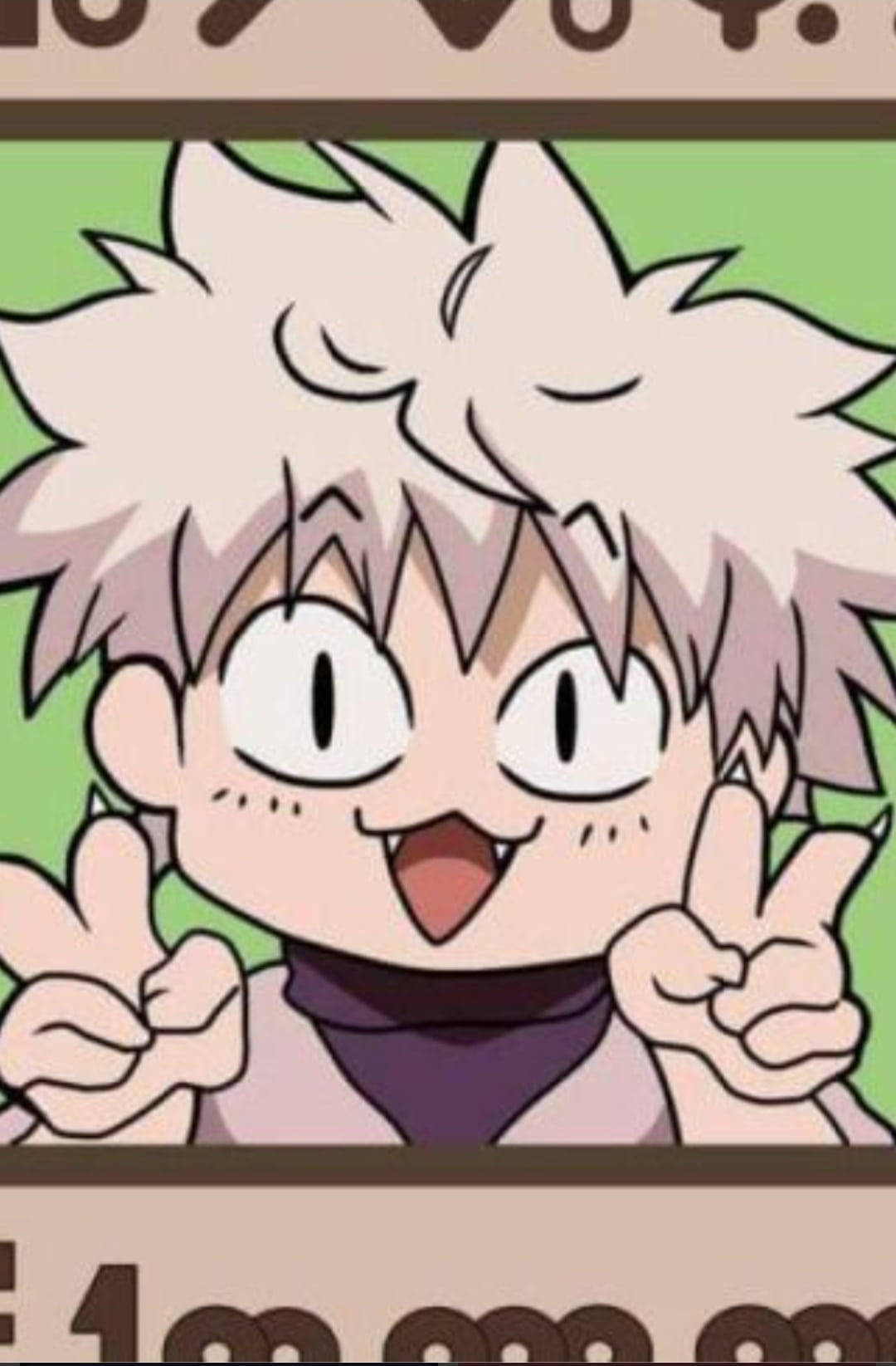 Snaakse Hunter X Hunter Killua PFP Anime Fanart Muurpapier