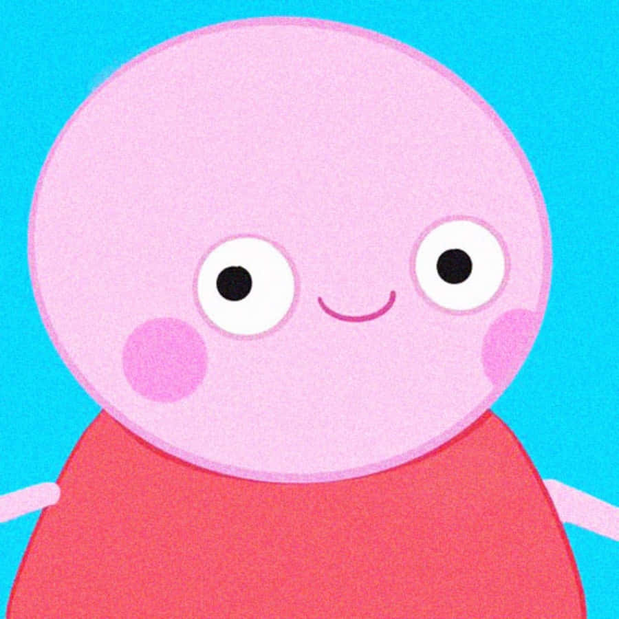 Snaakse Oorlose Oulike Peppa Vark Prente Muurpapier