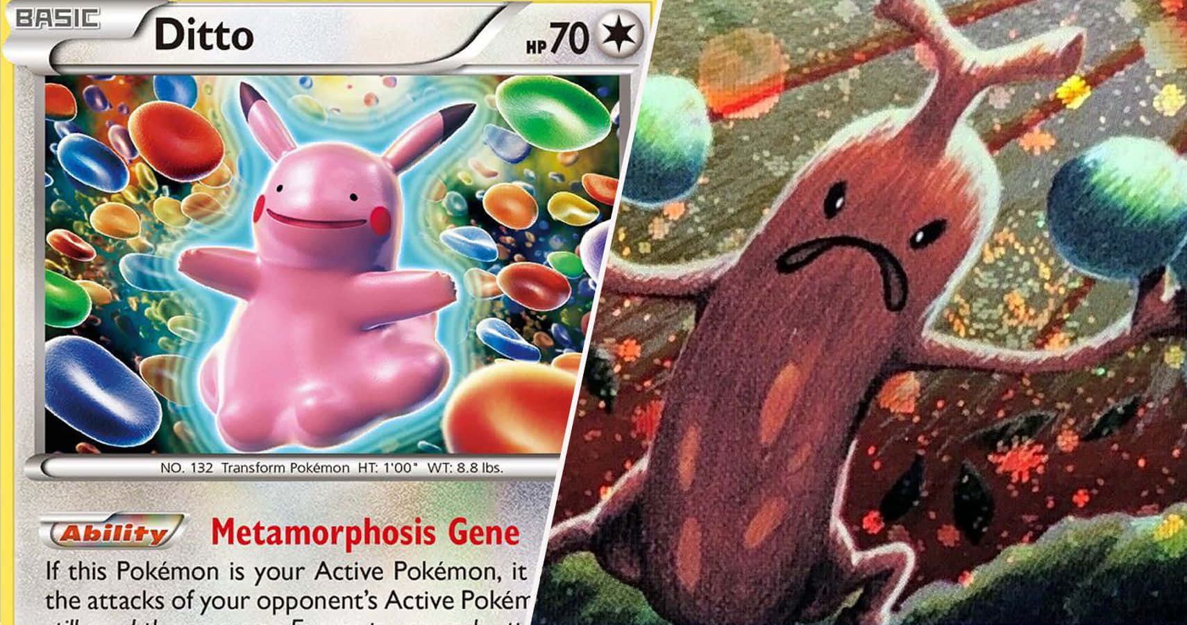 Snaakse Pokemon Ditto Prentjie Muurpapier