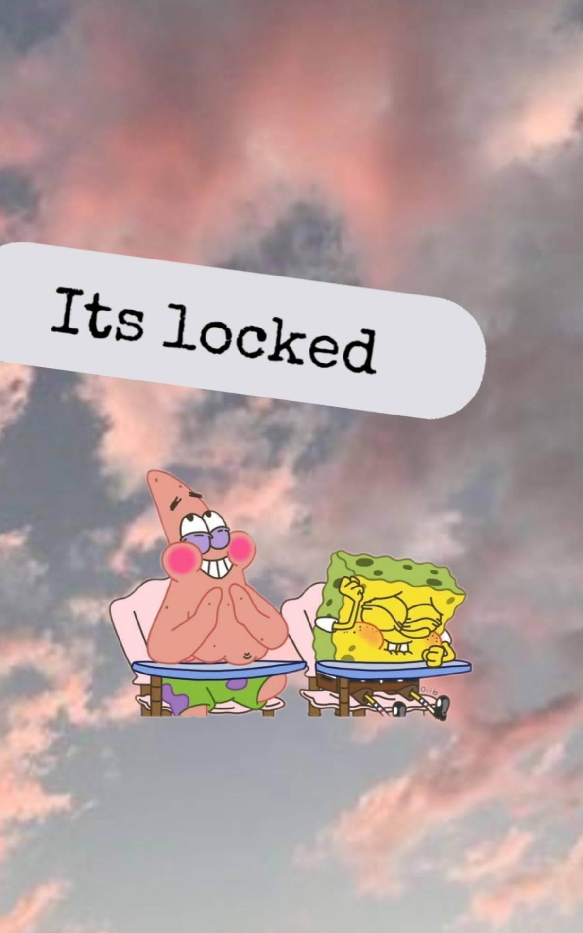Snaakse SpongeBob Skerm Estetika Muurpapier