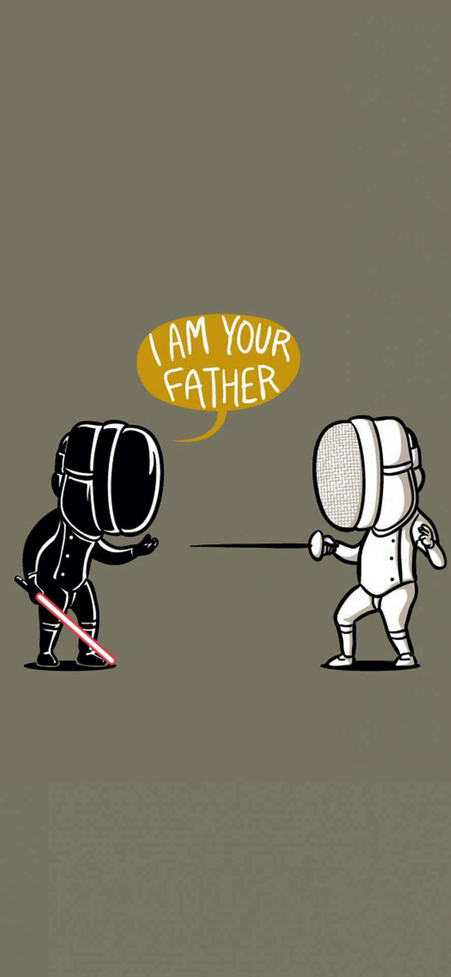 Snaakse Star Wars - Vir ware aanhangers van die franchise Muurpapier
