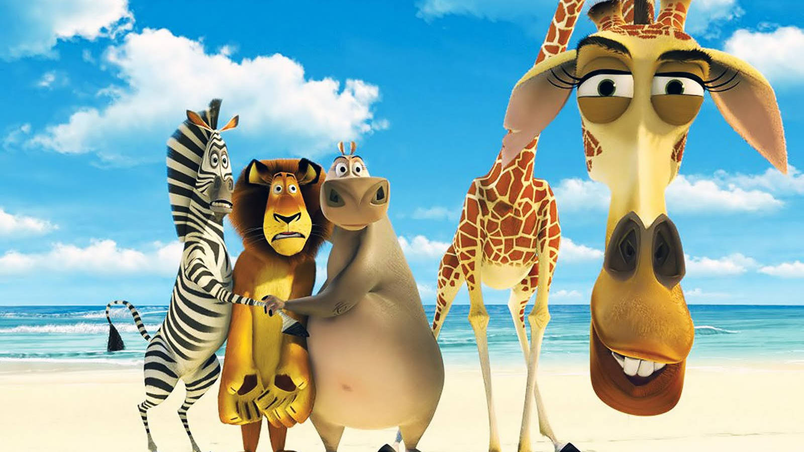 Snaaksige Anime Madagascar Muurpapier