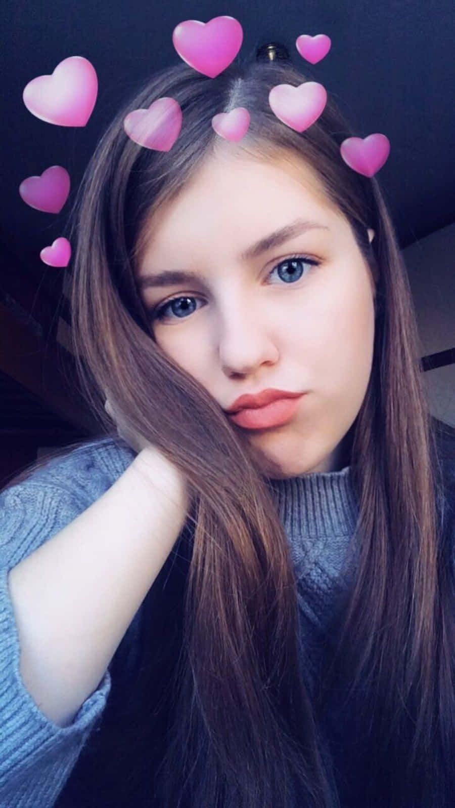 Snapchat Oulike Meisie Foto Muurpapier