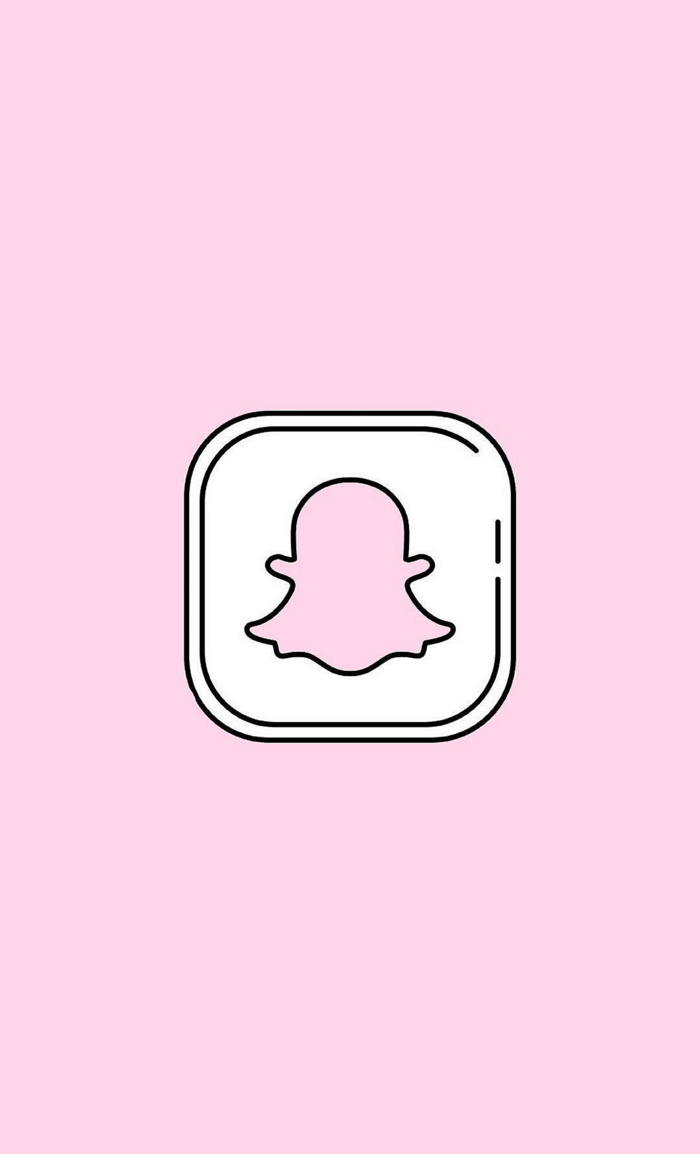 Snapchat Pienk Instagram-ikoon Muurpapier