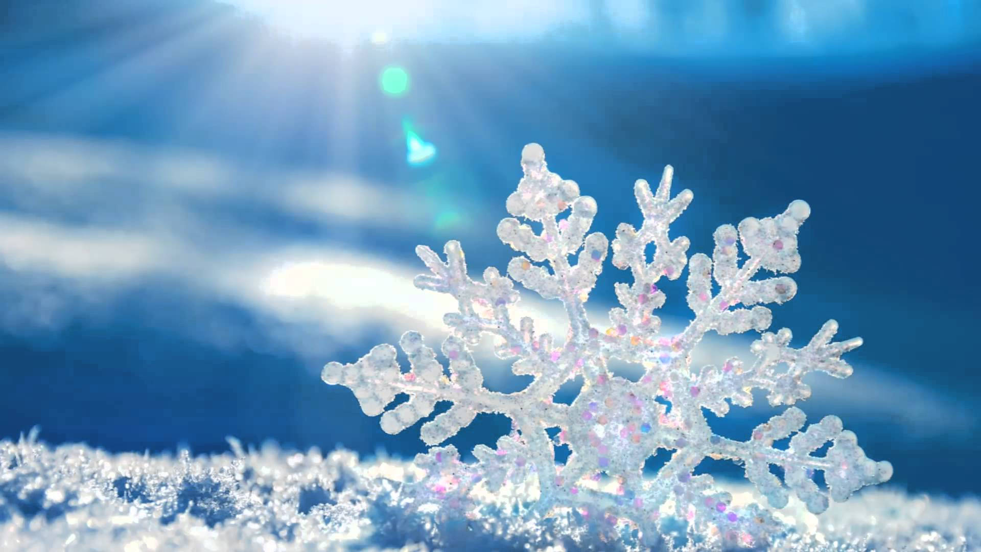 Sneeuwit Kristal Muurpapier