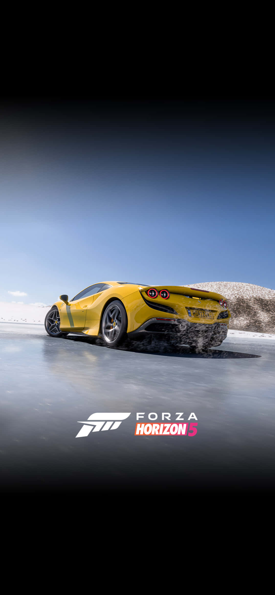 Snelheid van 'n Lamborghini iPhone X Forza Motorsport 7 Agtergrond Muurpapier