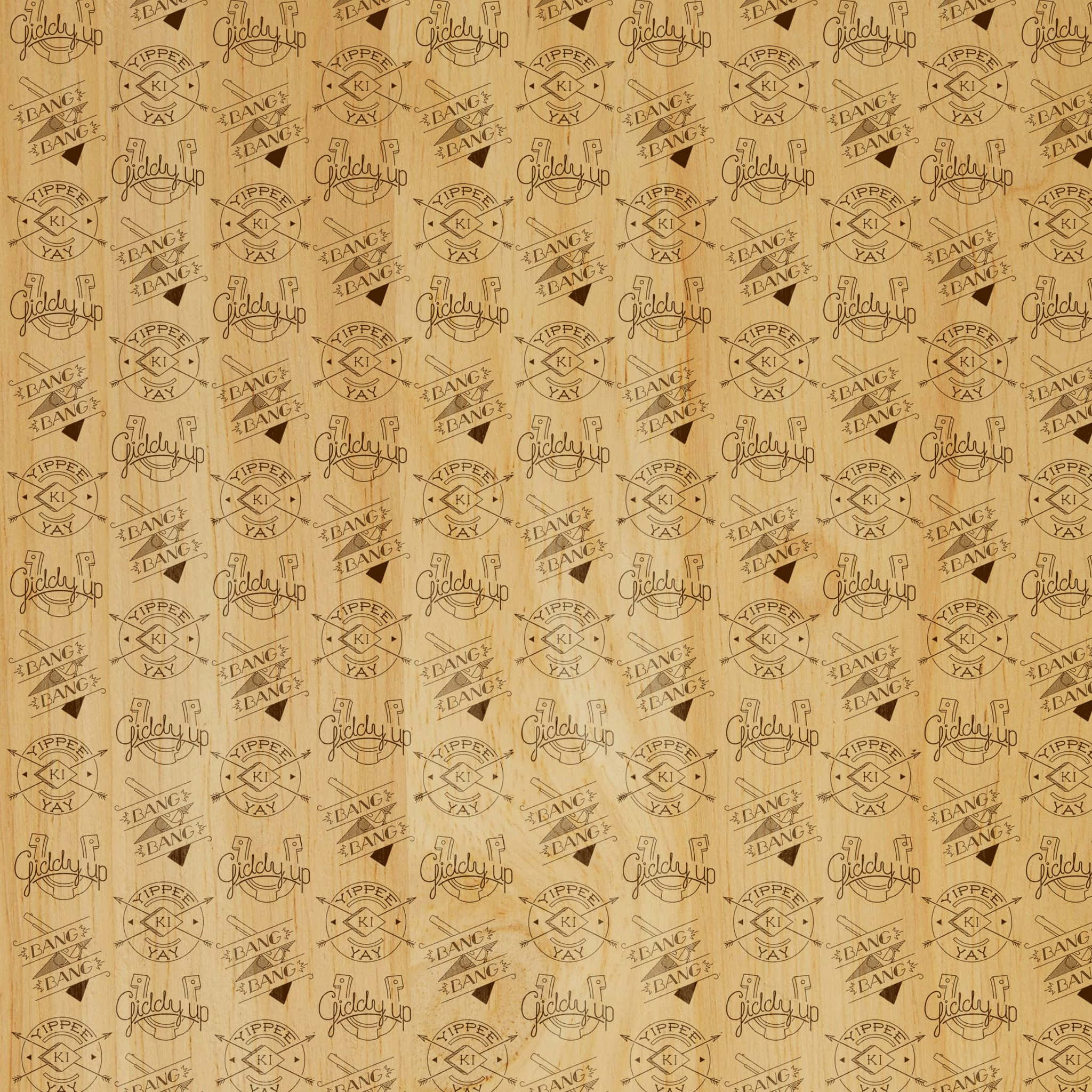 Snoesige Westerse Collage Muurpapier