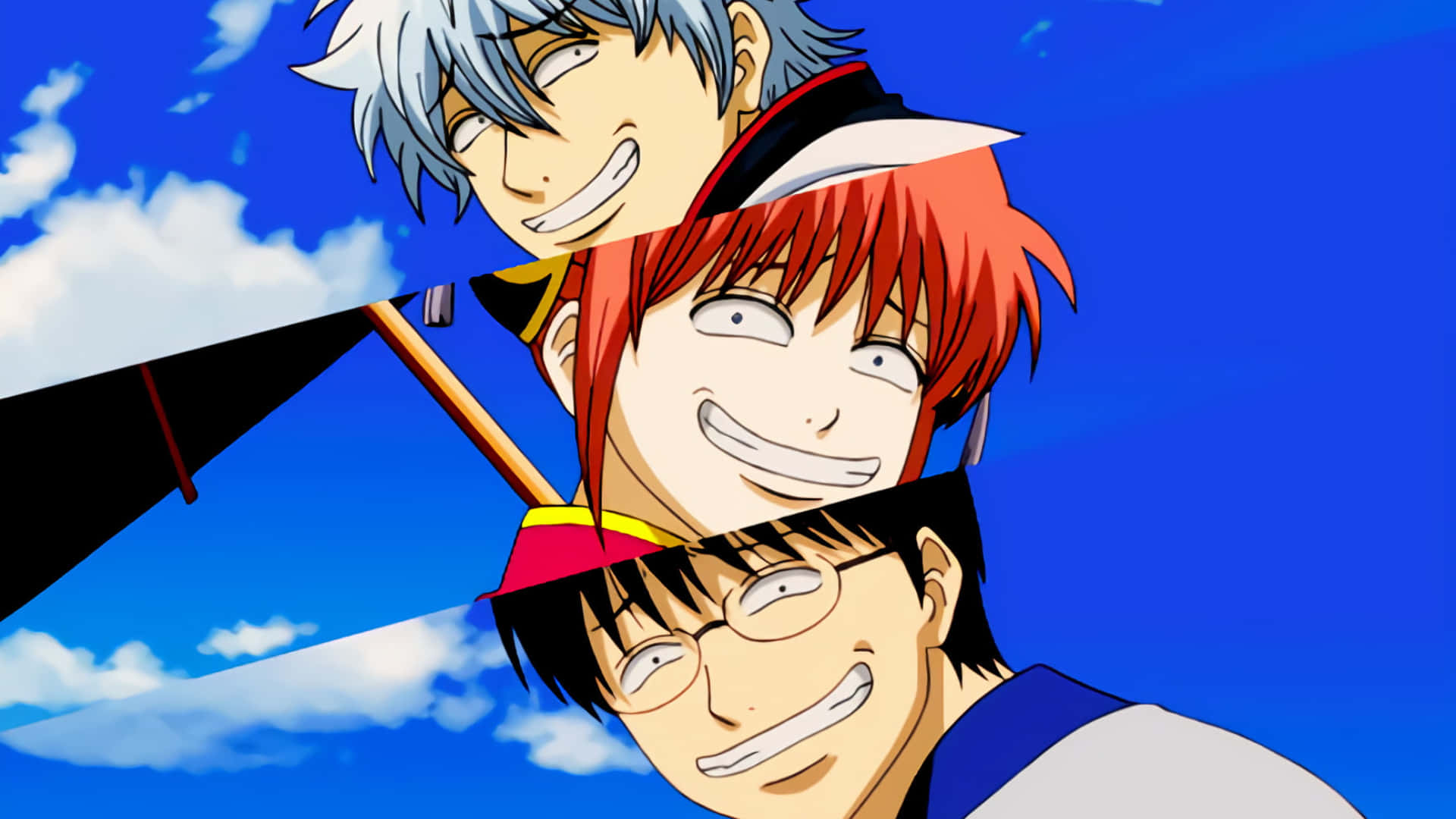 Snorkerige Anime-karakter met Klein Pupille Muurpapier