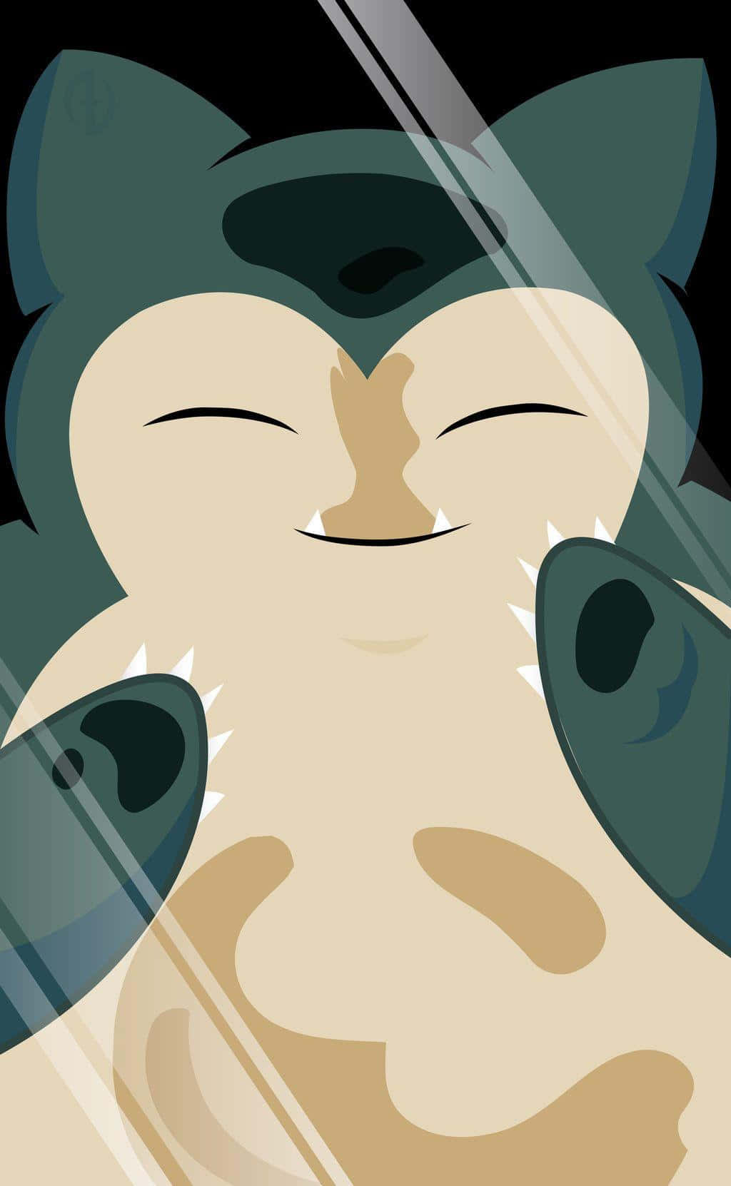 Snorlax wat in die middag ontspan Muurpapier