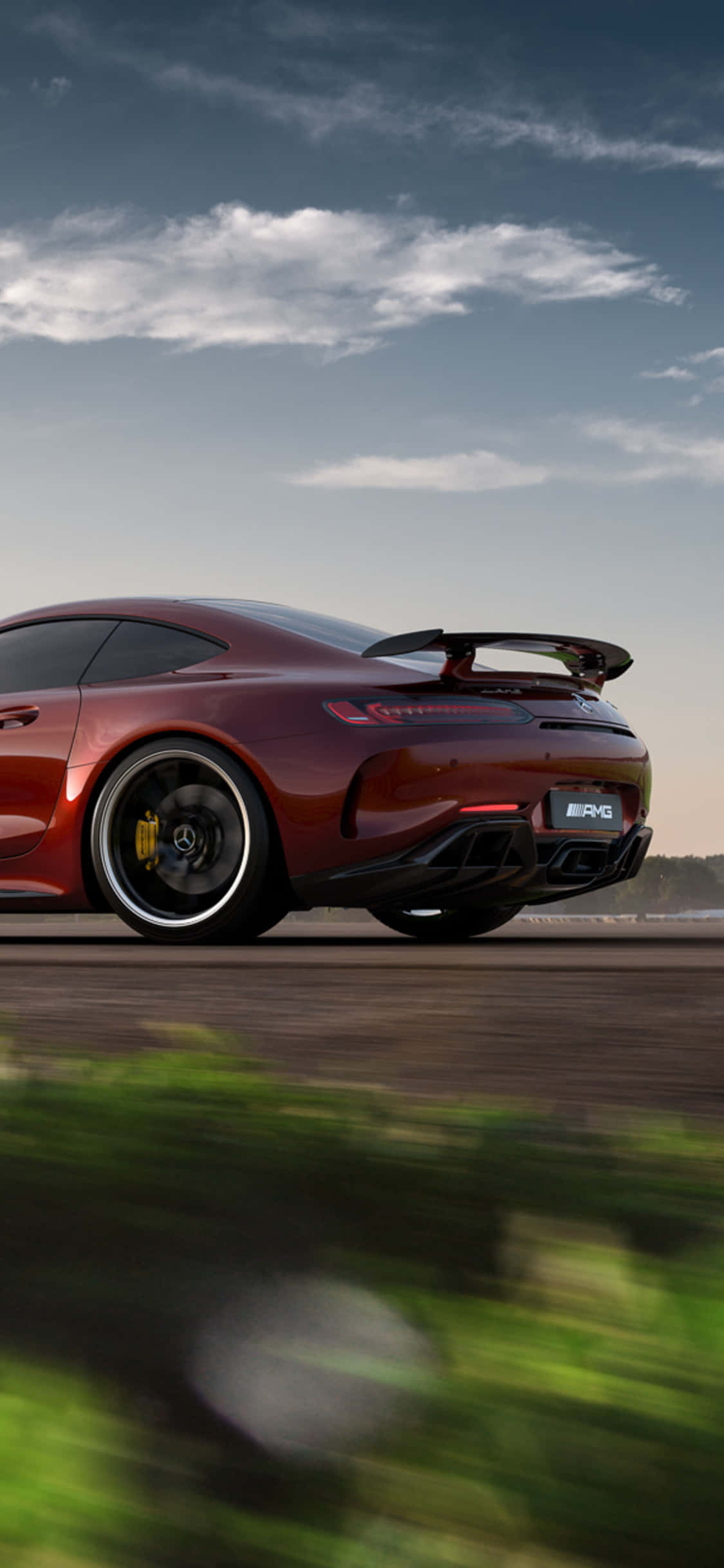 Sny Android Rooi Amg Gt-r Agtergrond Muurpapier