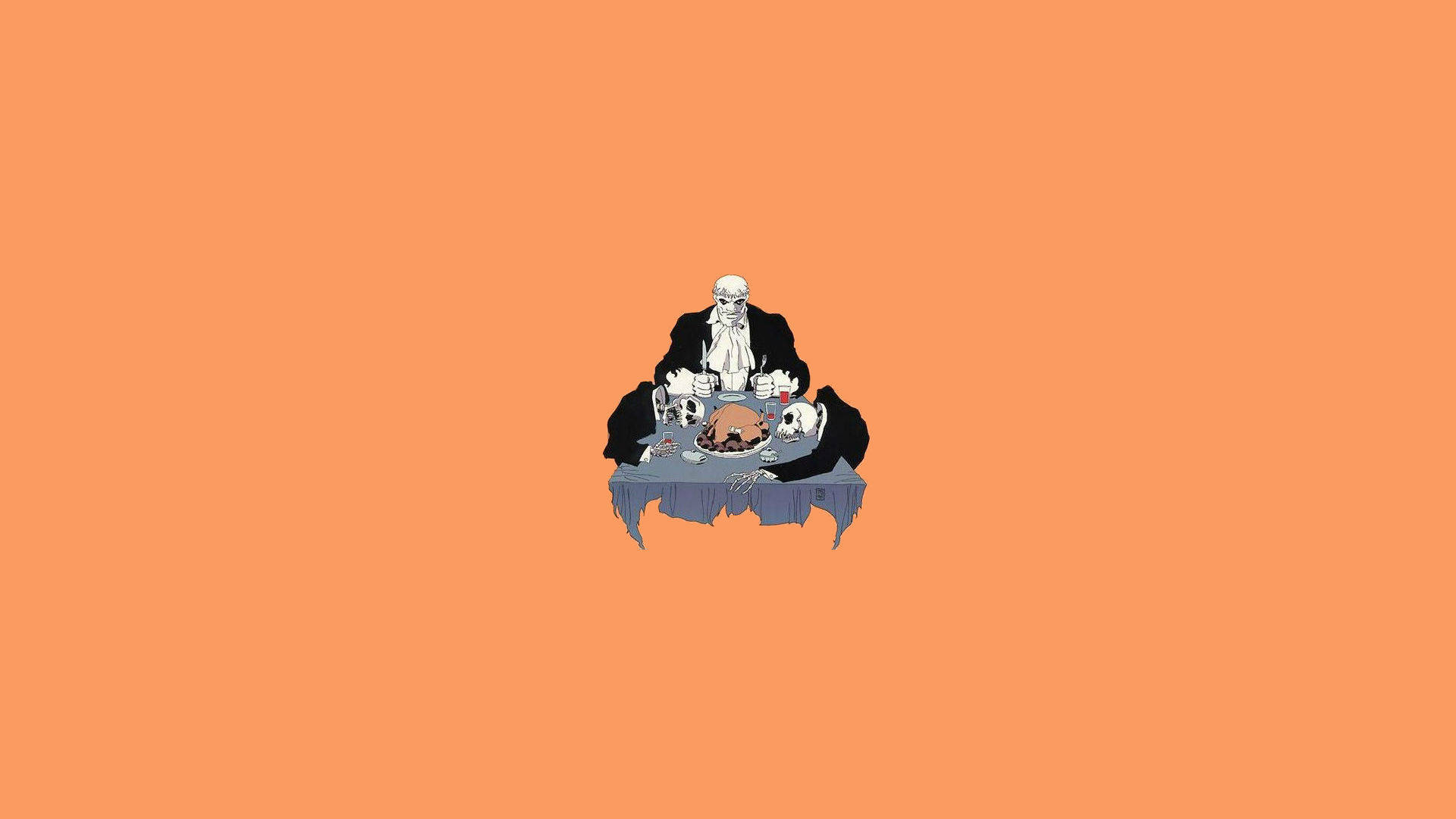 Solomon Grundy The Long Halloween Minimalistiese Estetiese Skootrekenaar Muurpapier