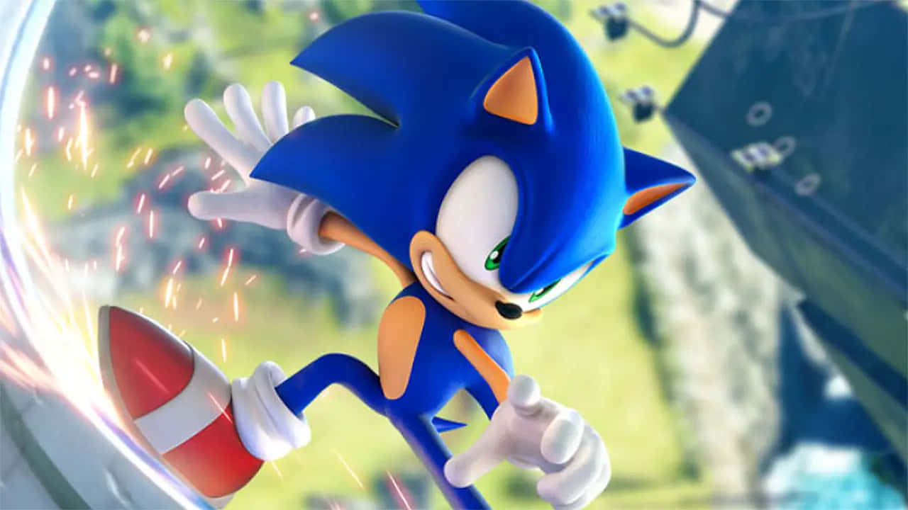Sonic-agtergrond Muurpapier
