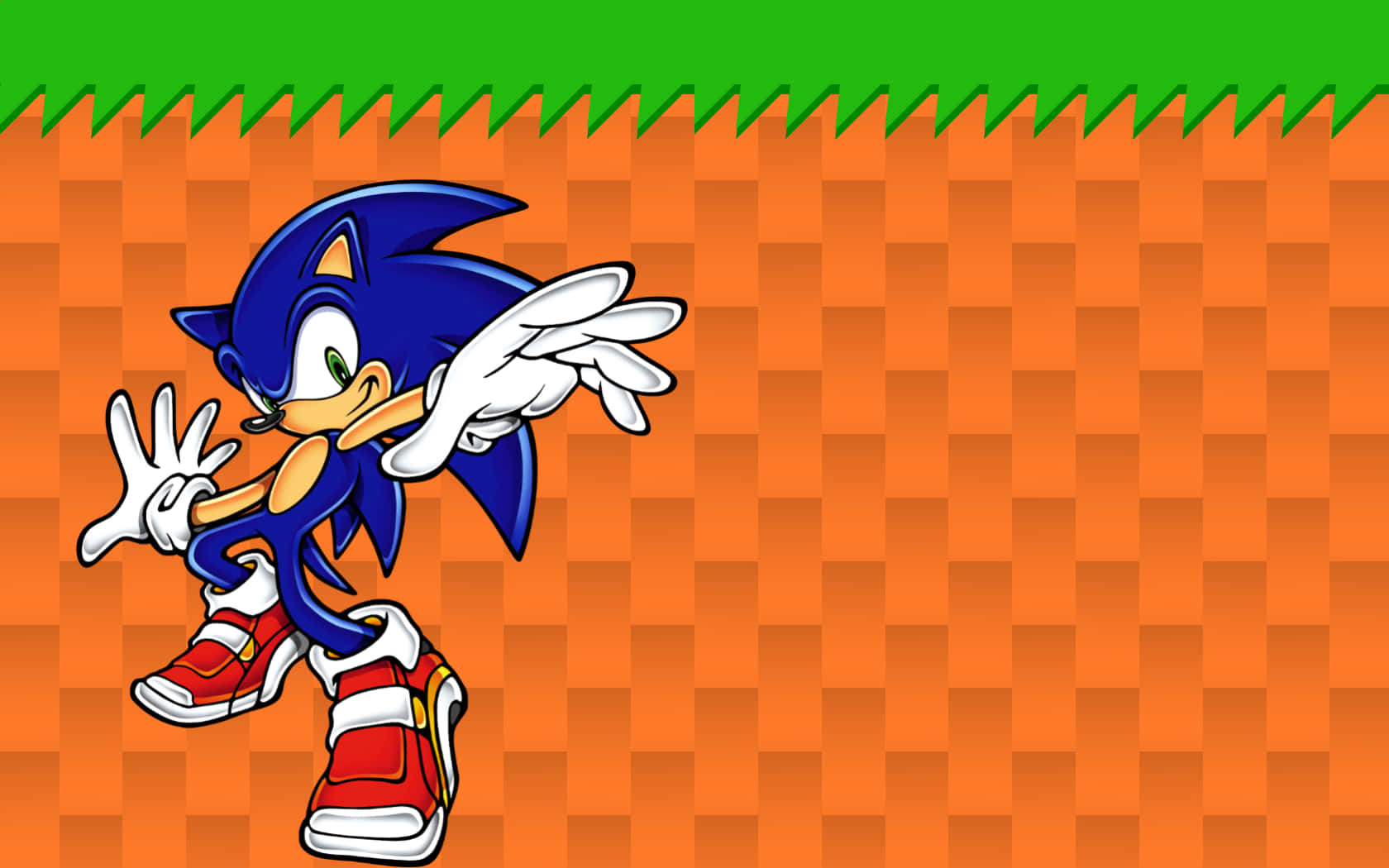 Sonic-agtergrond Muurpapier