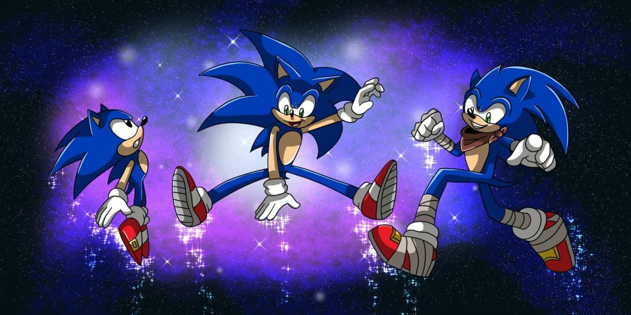 Sonic agtergrond Muurpapier